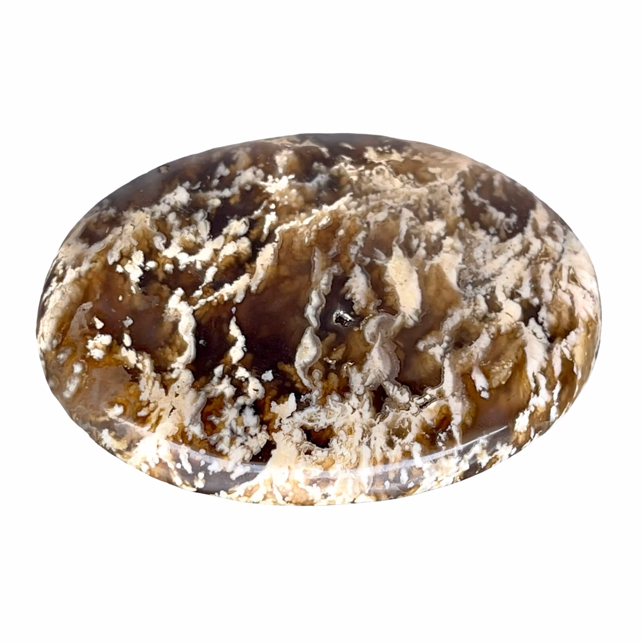 Stor Moss Agat / Plume Agat cabochon - 136 ct