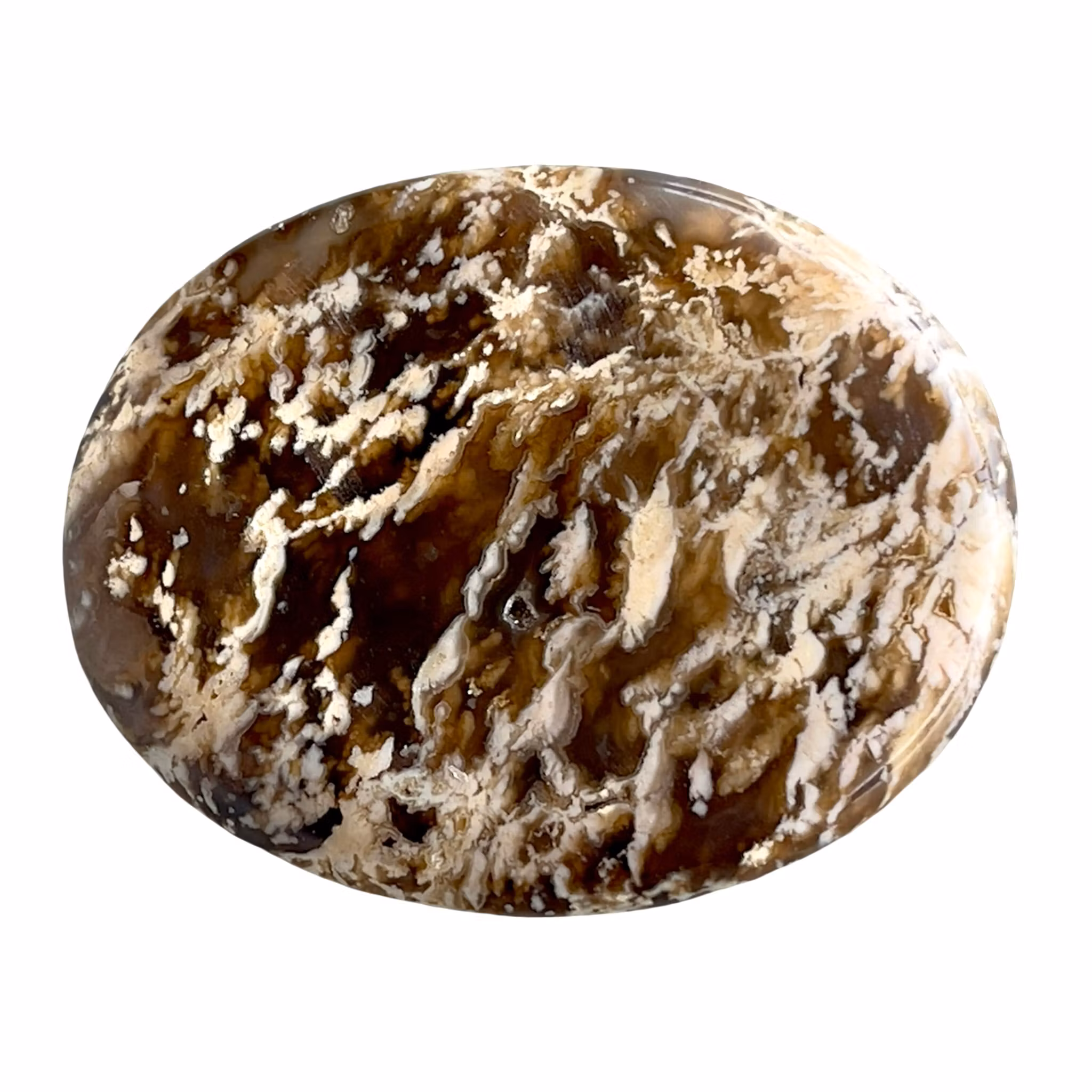 Stor Moss Agat / Plume Agat cabochon - 136 ct