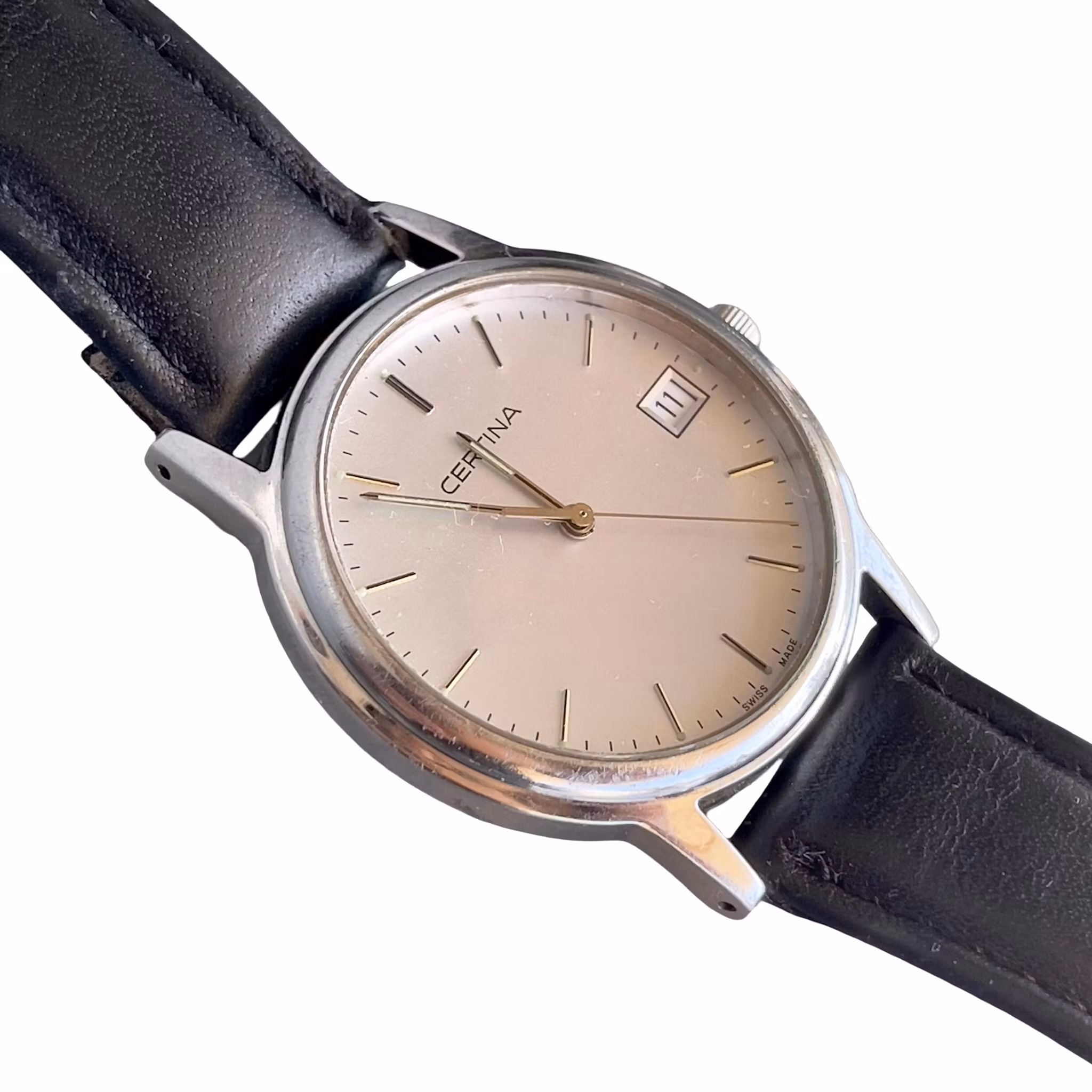 Vintage Certina Quartz 34 mm - Safiirilasi - Sveitsiläinen