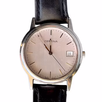 Vintage Certina Quartz 34 mm - Safirglas - Swiss Made