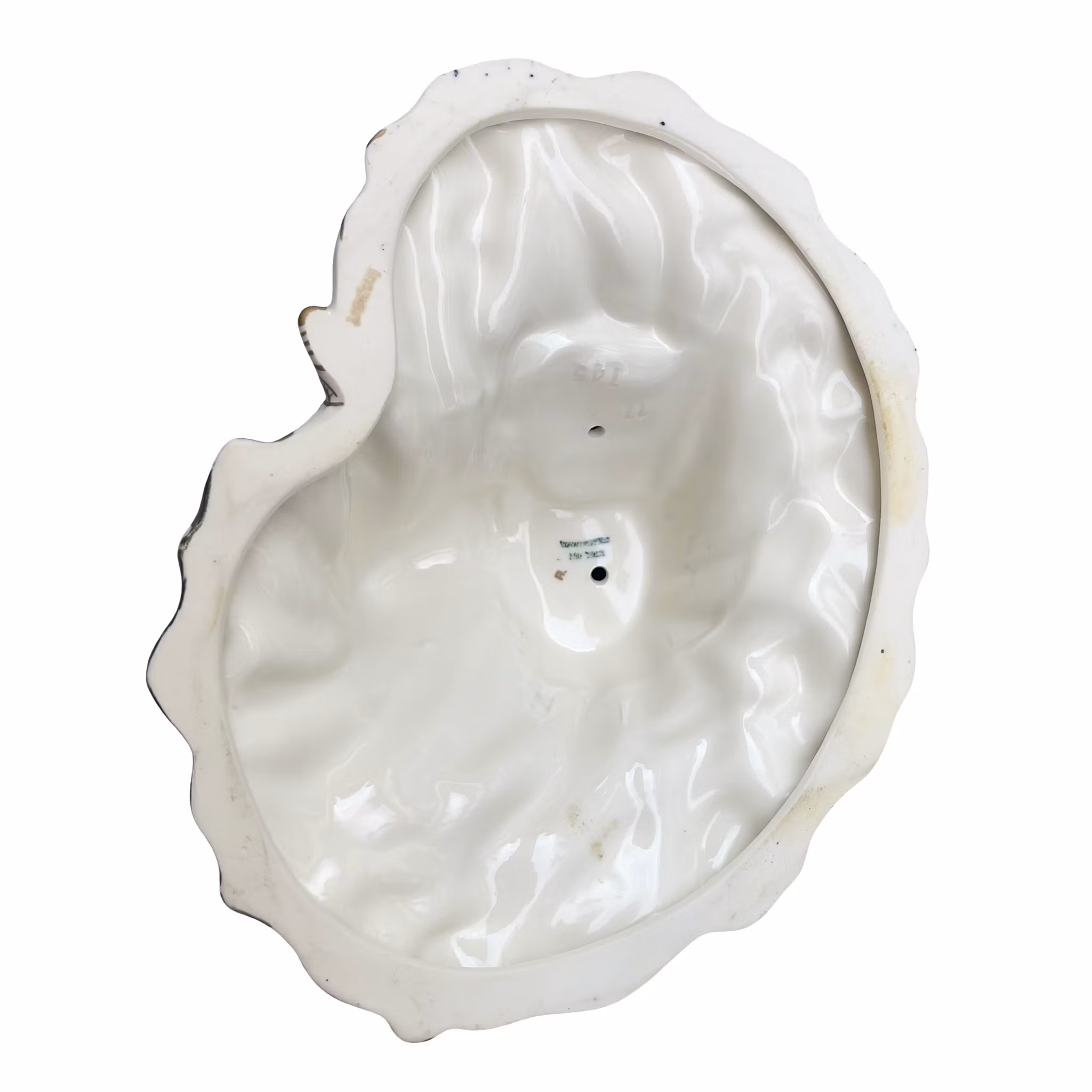 Royal Dux - Elegant porcelænsskulptur af siddende dame