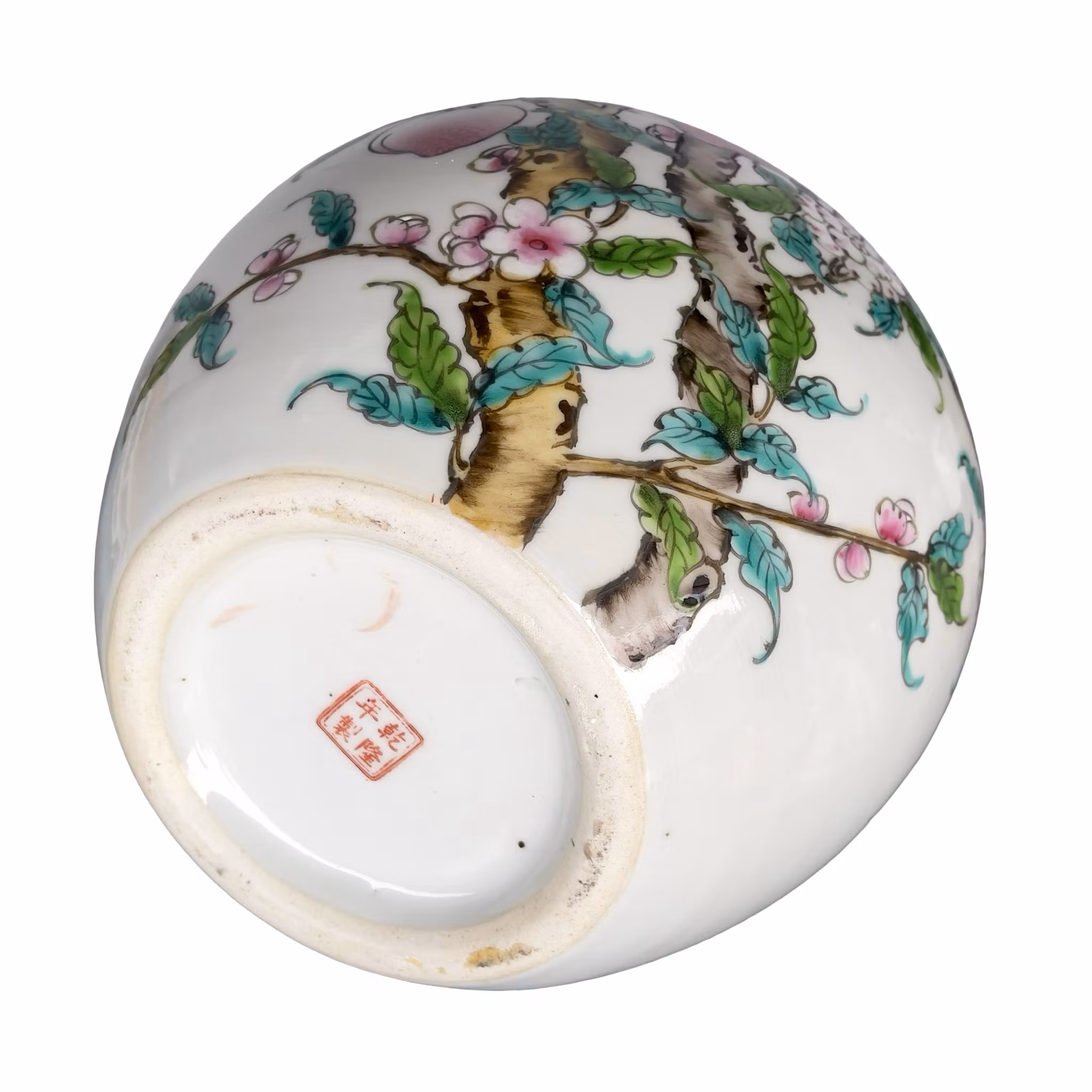 Kinesisk porcelænsvase - Håndmalet dekoration - 20. århundrede