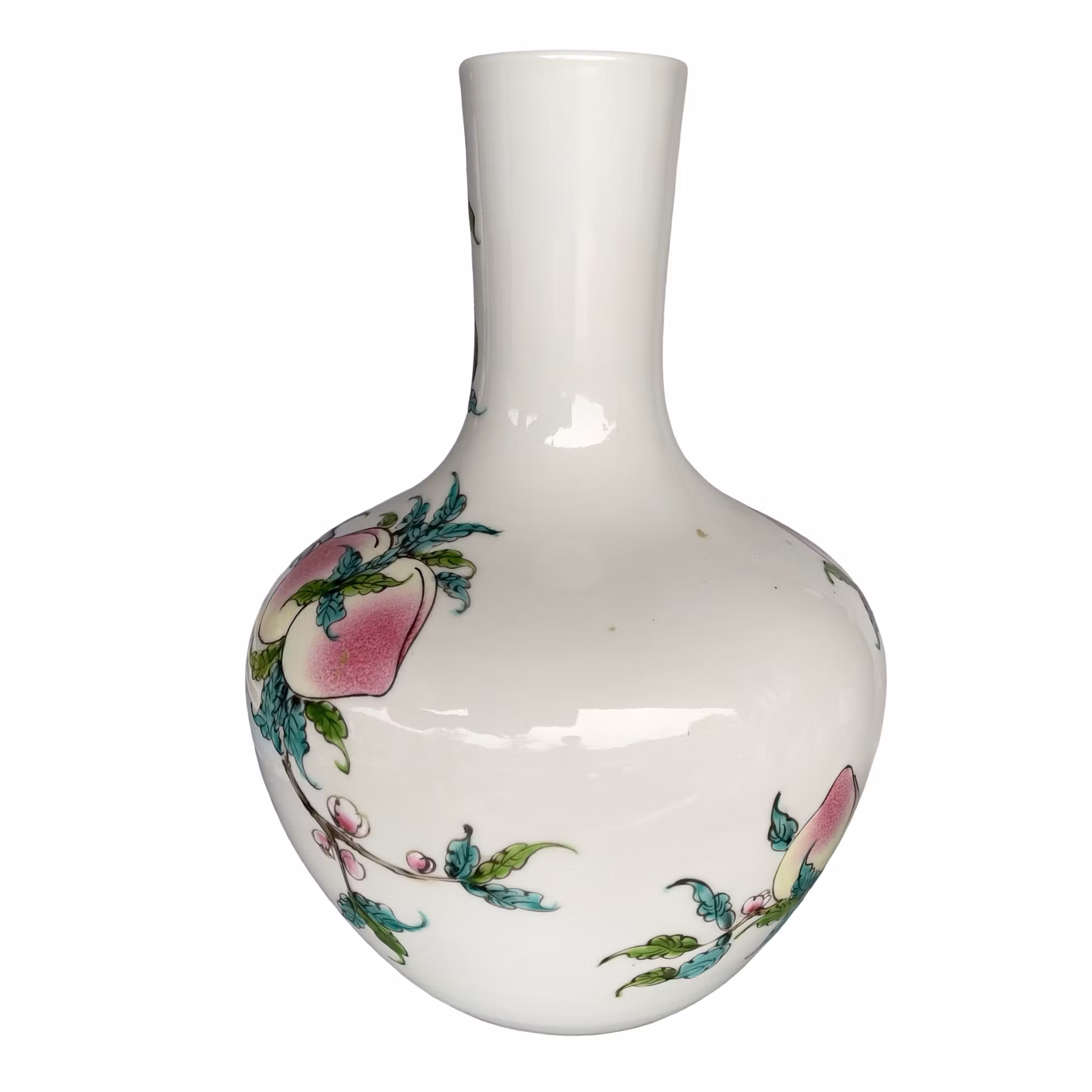Kinesisk porcelænsvase - Håndmalet dekoration - 20. århundrede