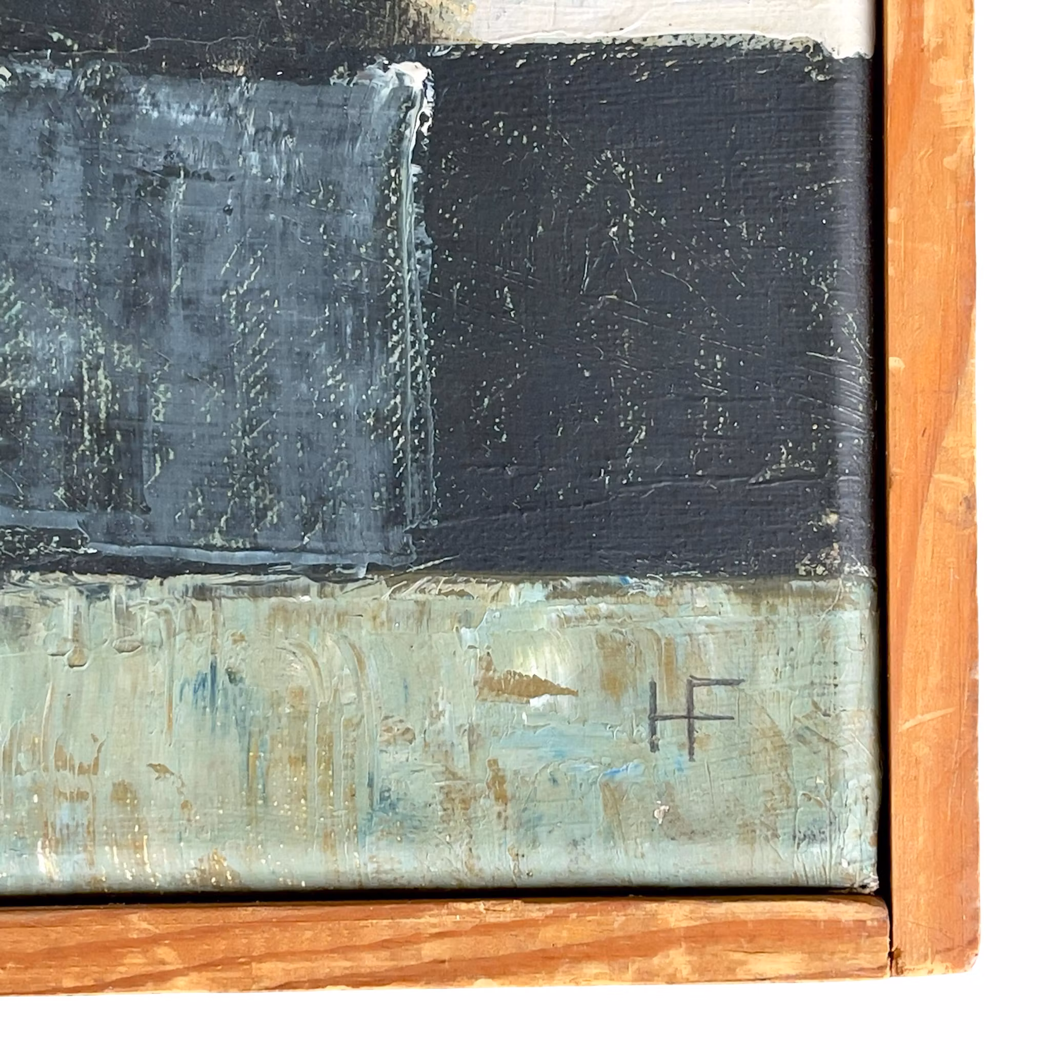 Hans Fritzdorf (1927-1990) - Abstrakt modernism Olja målning på duk