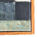 Hans Fritzdorf (1927-1990) - Abstrakt modernism Olja målning på duk