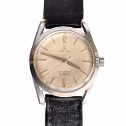 LANCO Automatisk 21 Juveler Incabloc - Vintage Sveitsisk Herreklokke