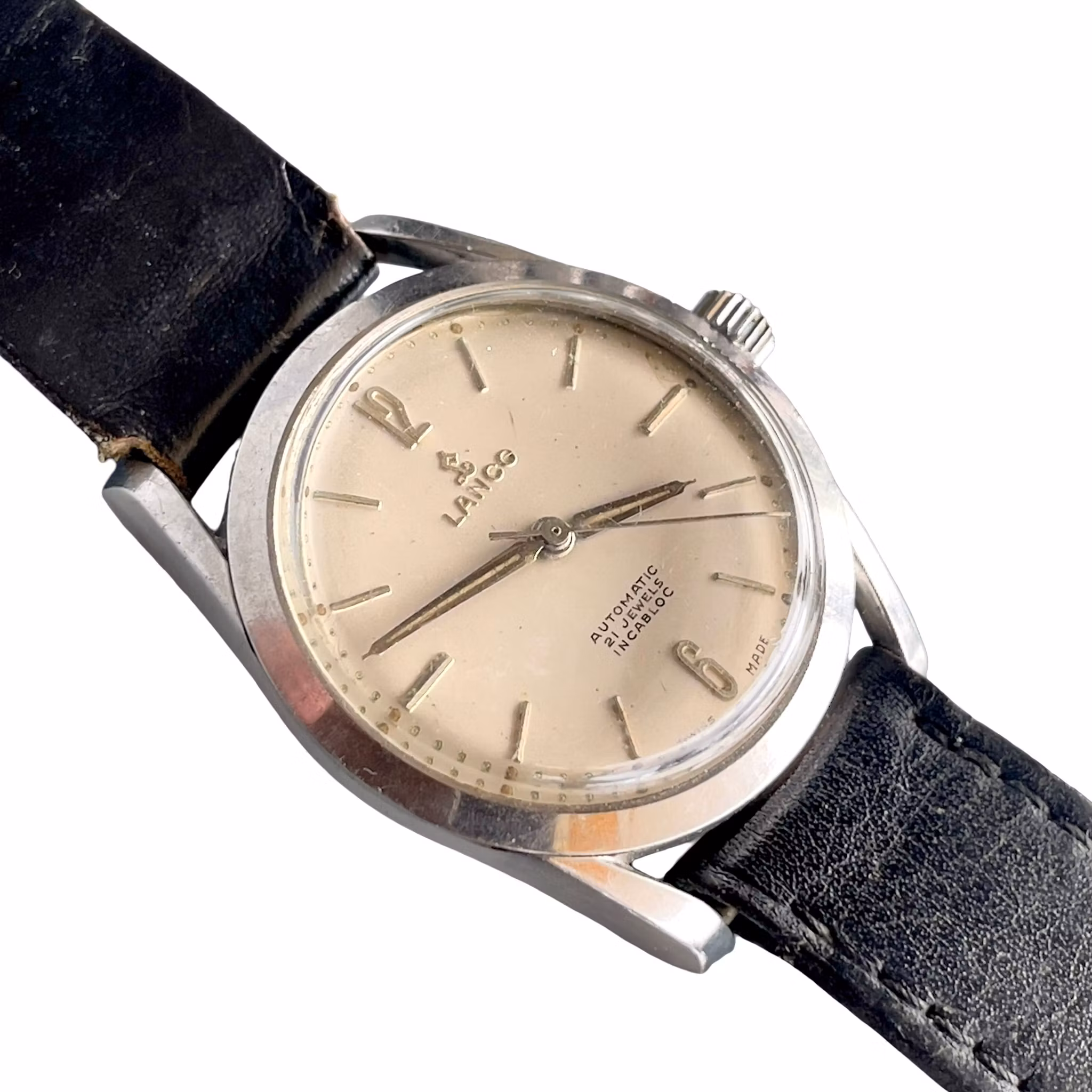 LANCO Automatic 21 Jewels Incabloc - Vintage Swiss herrklocka