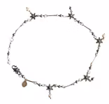 Yvonne Christa 925 sterling silver halsband med pärlor - 42 cm