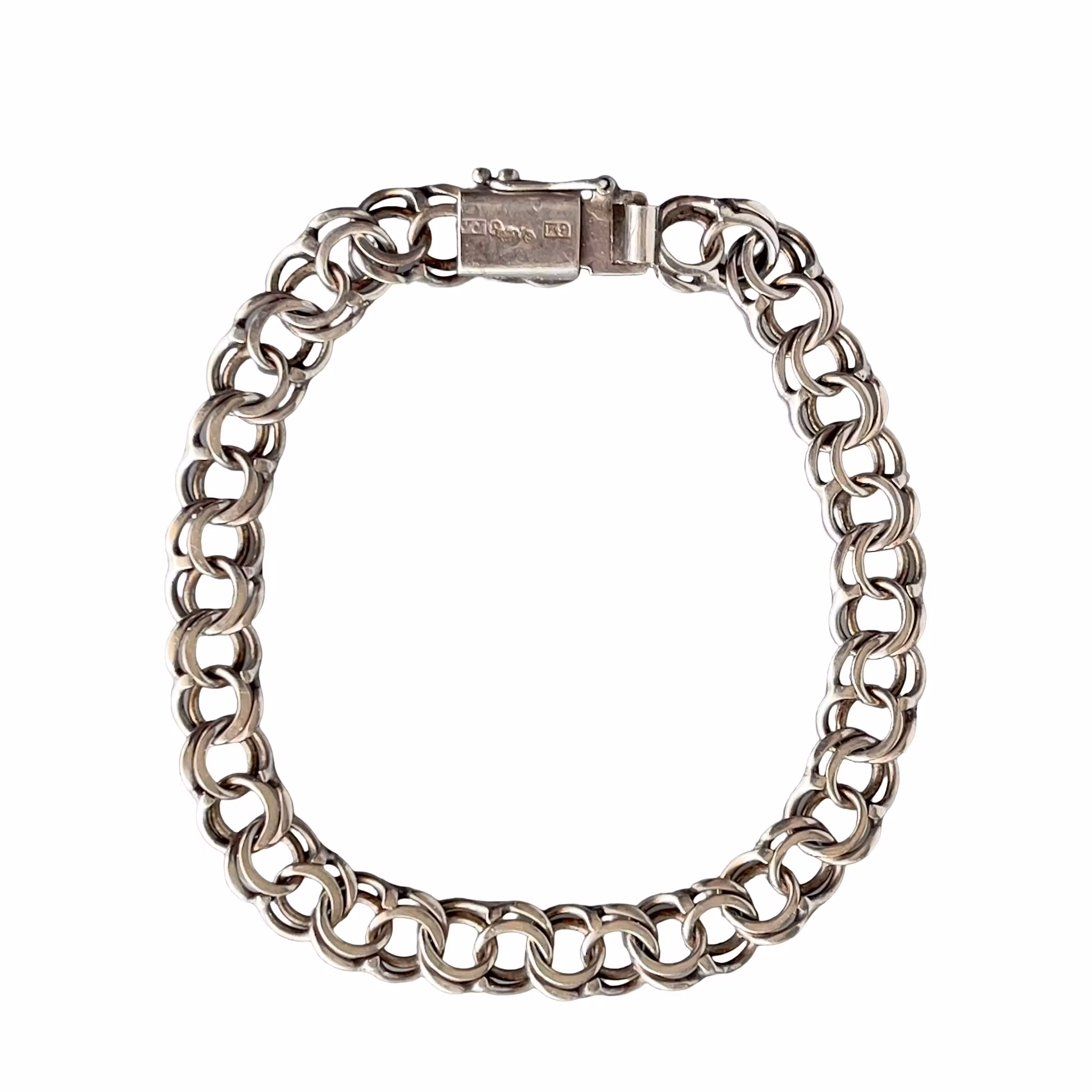 Vicson / Victor Jansson Lindesberg - Vintage Bismarck armband i silver