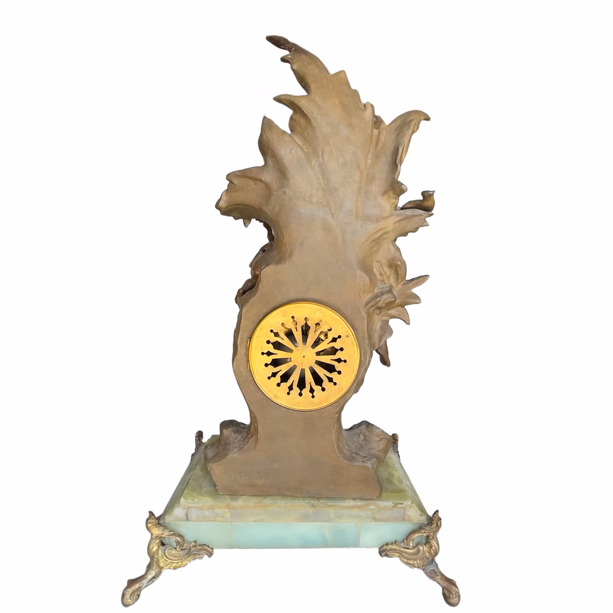 Antik Fransk bordspendyl - L’amour Distrait - Jugend / Art Nouveau - Signerad Constant