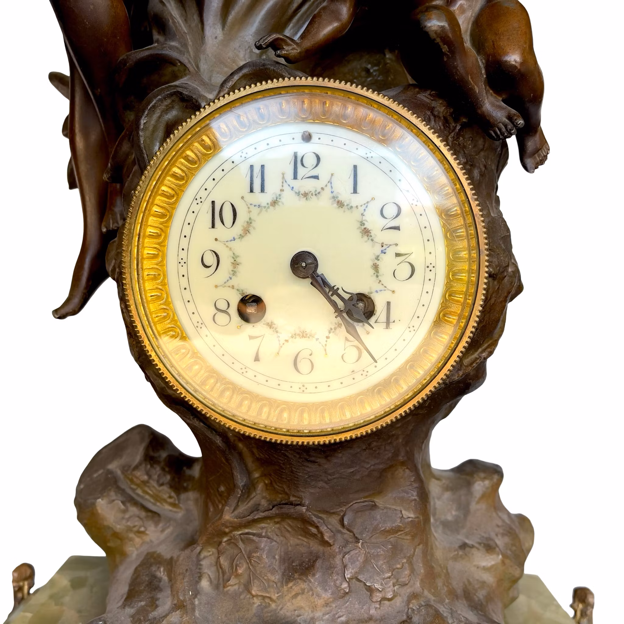 Antik Fransk bordspendyl - L’amour Distrait - Jugend / Art Nouveau - Signerad Constant