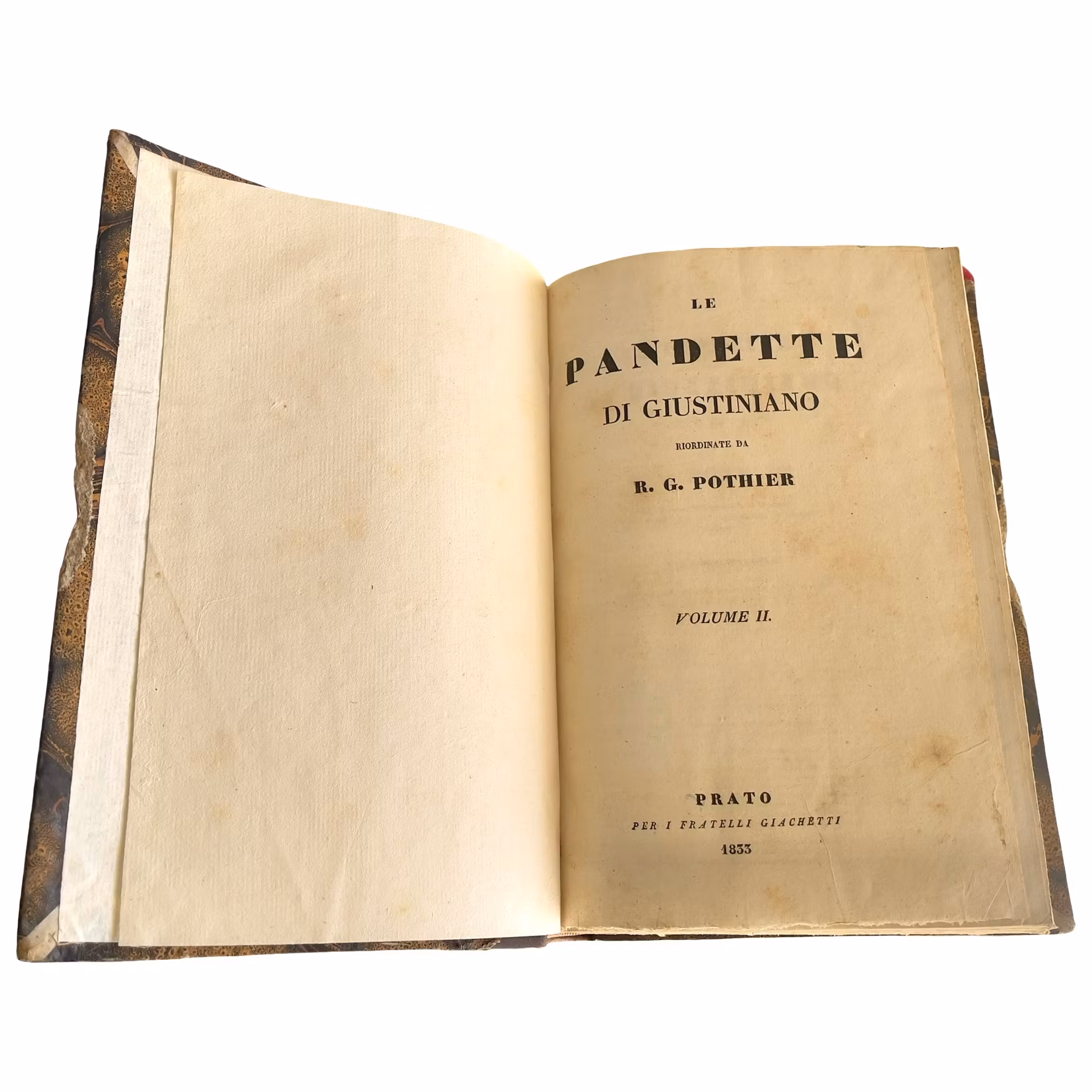 Le Pandette di Giustiniano - Komplett antik bokserie i 7 volymer (1833-1836)