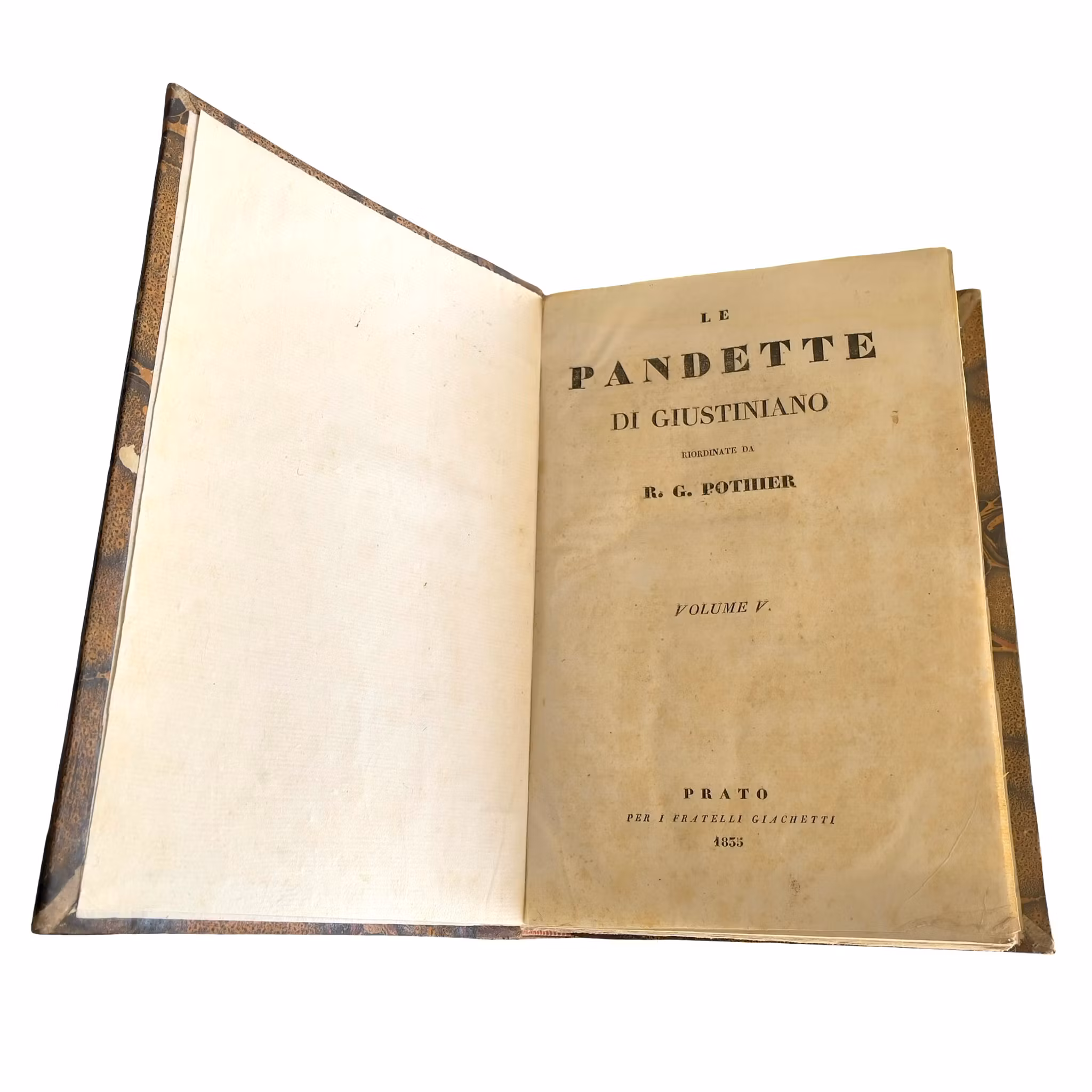 Le Pandette di Giustiniano - Komplett antik bokserie i 7 volymer (1833-1836)