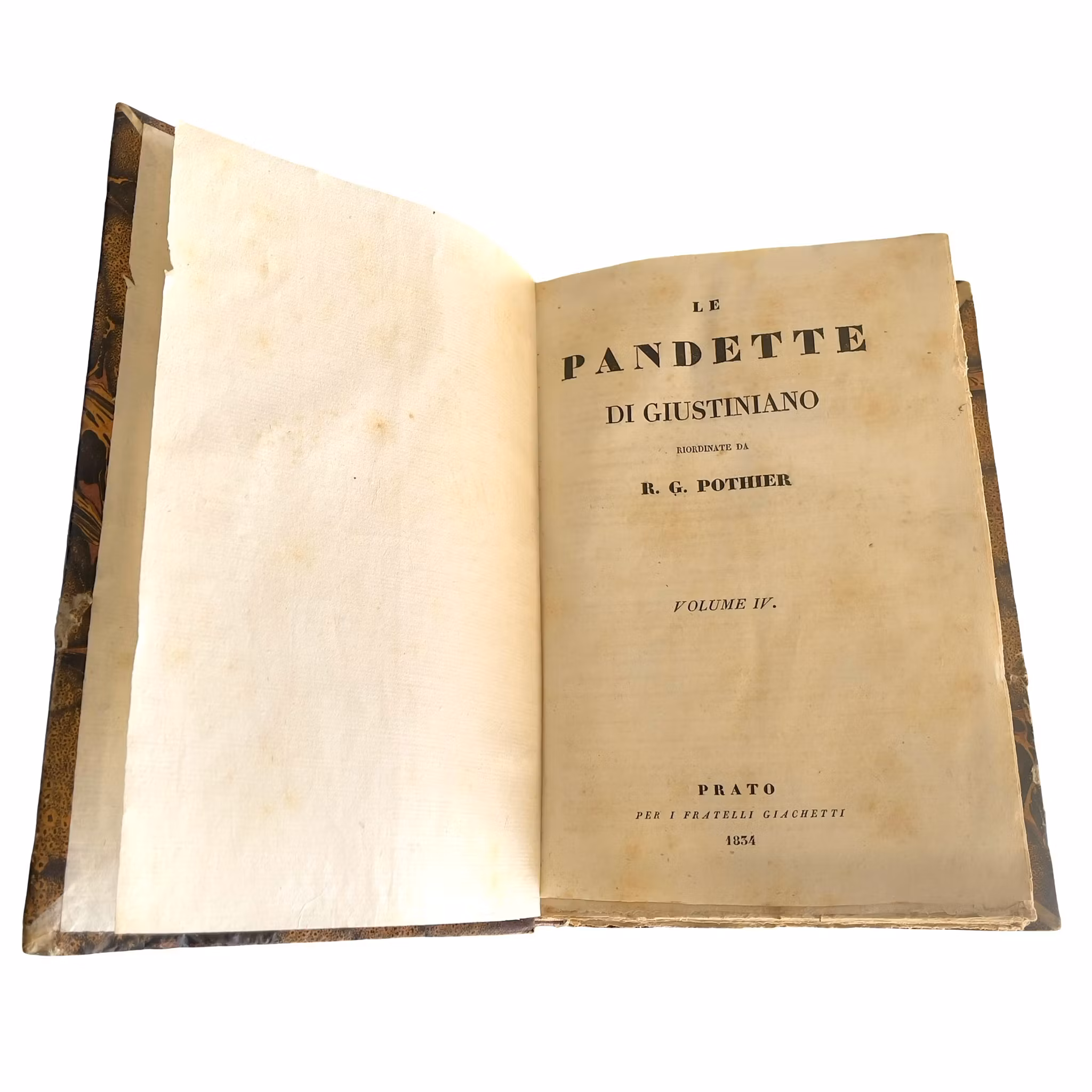 Le Pandette di Giustiniano - Komplett antik bokserie i 7 volymer (1833-1836)