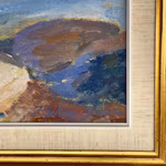 Signe Rydberg Jönsson (1906-1997) - Oljemålning på pannå - Abstrakt kust motiv