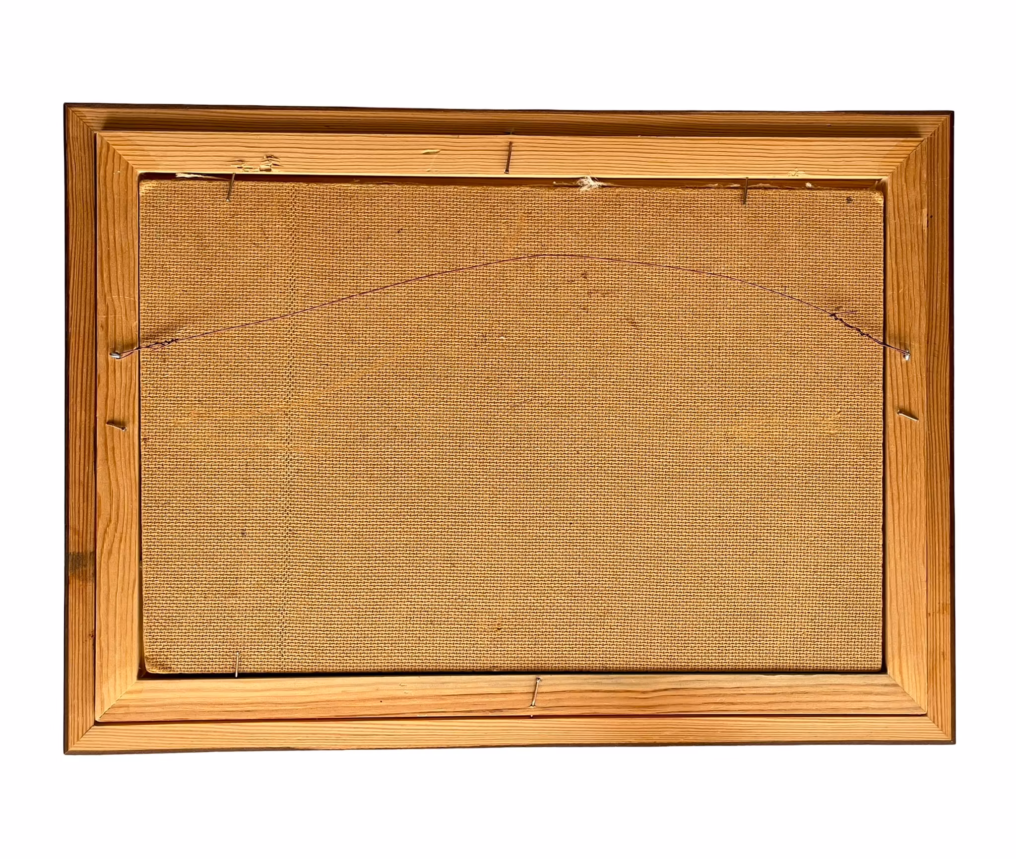 Signe Rydberg Jönsson (1906-1997) - Oljemålning på pannå - Abstrakt kust motiv