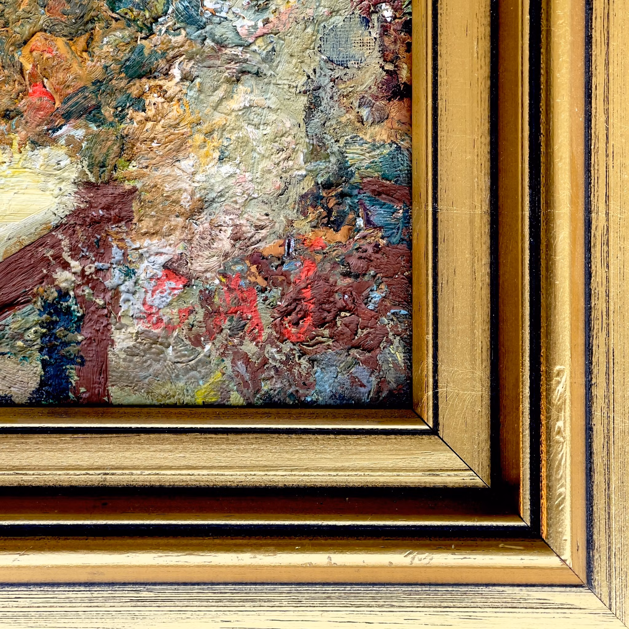 Gösta Arvid Jönsson - Hästa Jynsson - Oljemålning med blomster stilleben