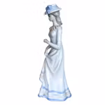 Sanbo porslinsfigur - Elegant dam med hund - Spanien