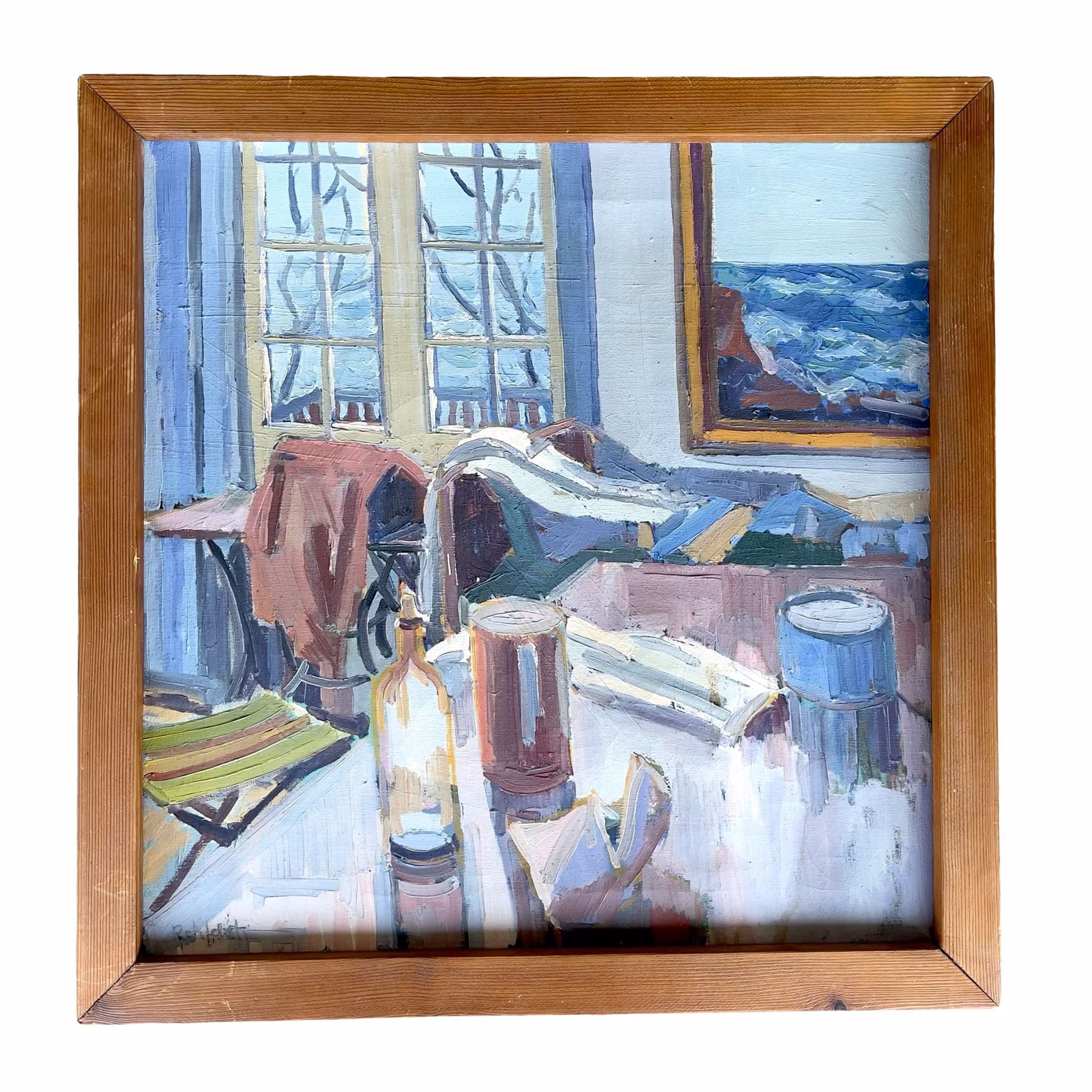 Rehfeldt Pedersen (1918-1987) - Oljemålning på duk - Signerad