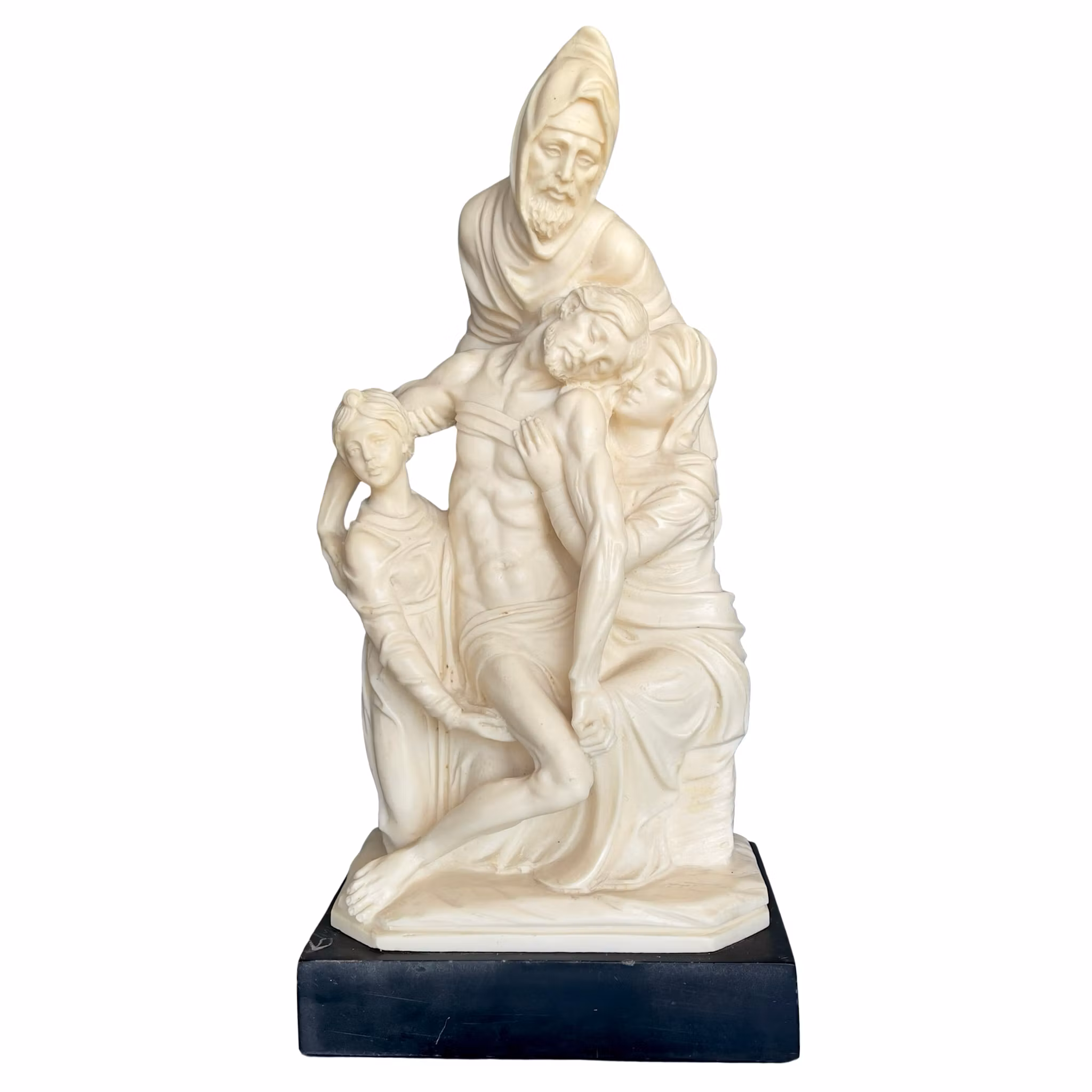 Amilcare Santini - Italiensk klassisk figurgrupp / Pietà skulptur