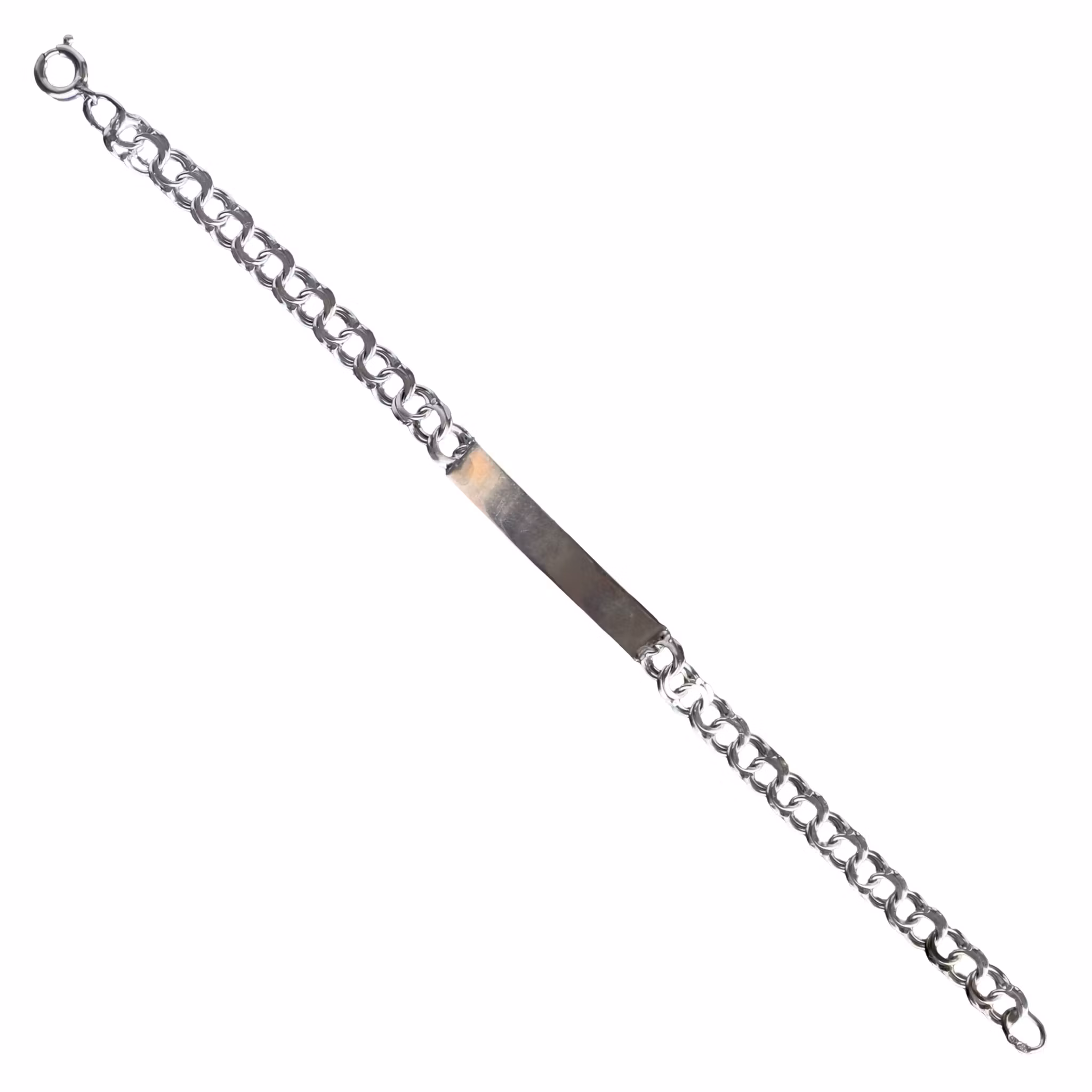 Silver ID armband / Namn armband - Klassisk Kedjelänk