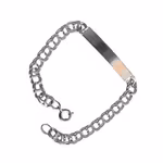 Silver ID armband / Namn armband - Klassisk Kedjelänk