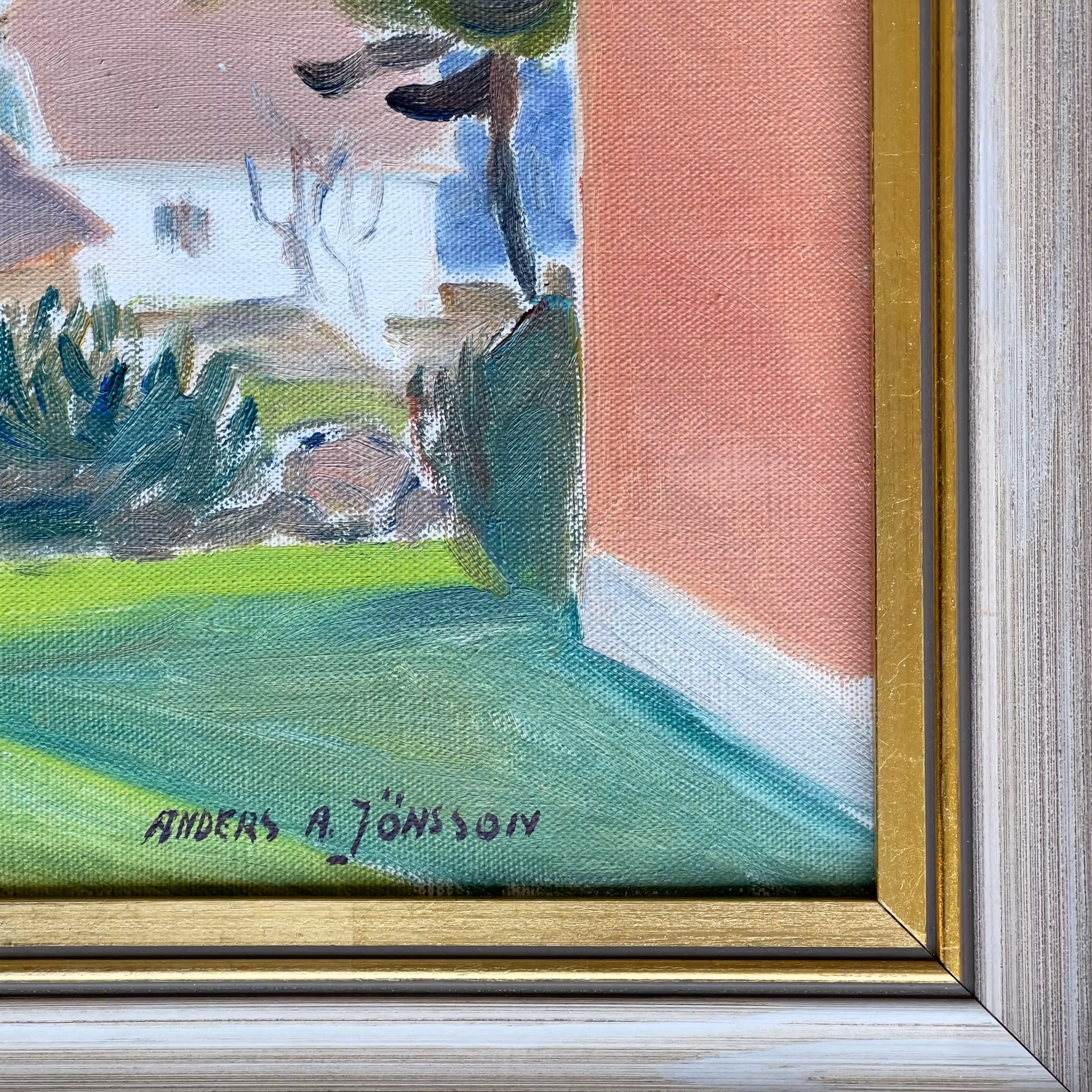 Anders A. Jönsson (1907-2002) - Från Kråkös - Oljemålning på duk, 1978