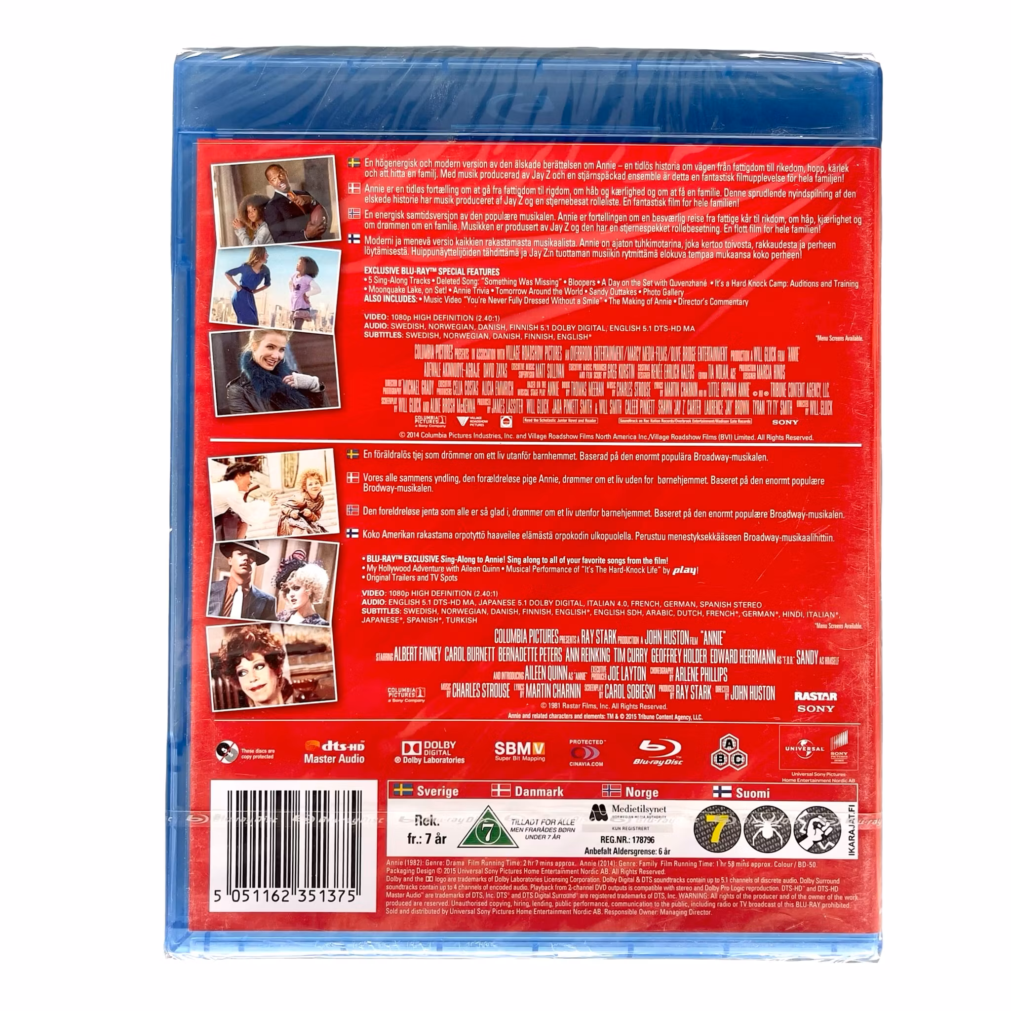 Annie Blu ray Duopack Edition - Inplastad Special utgåva