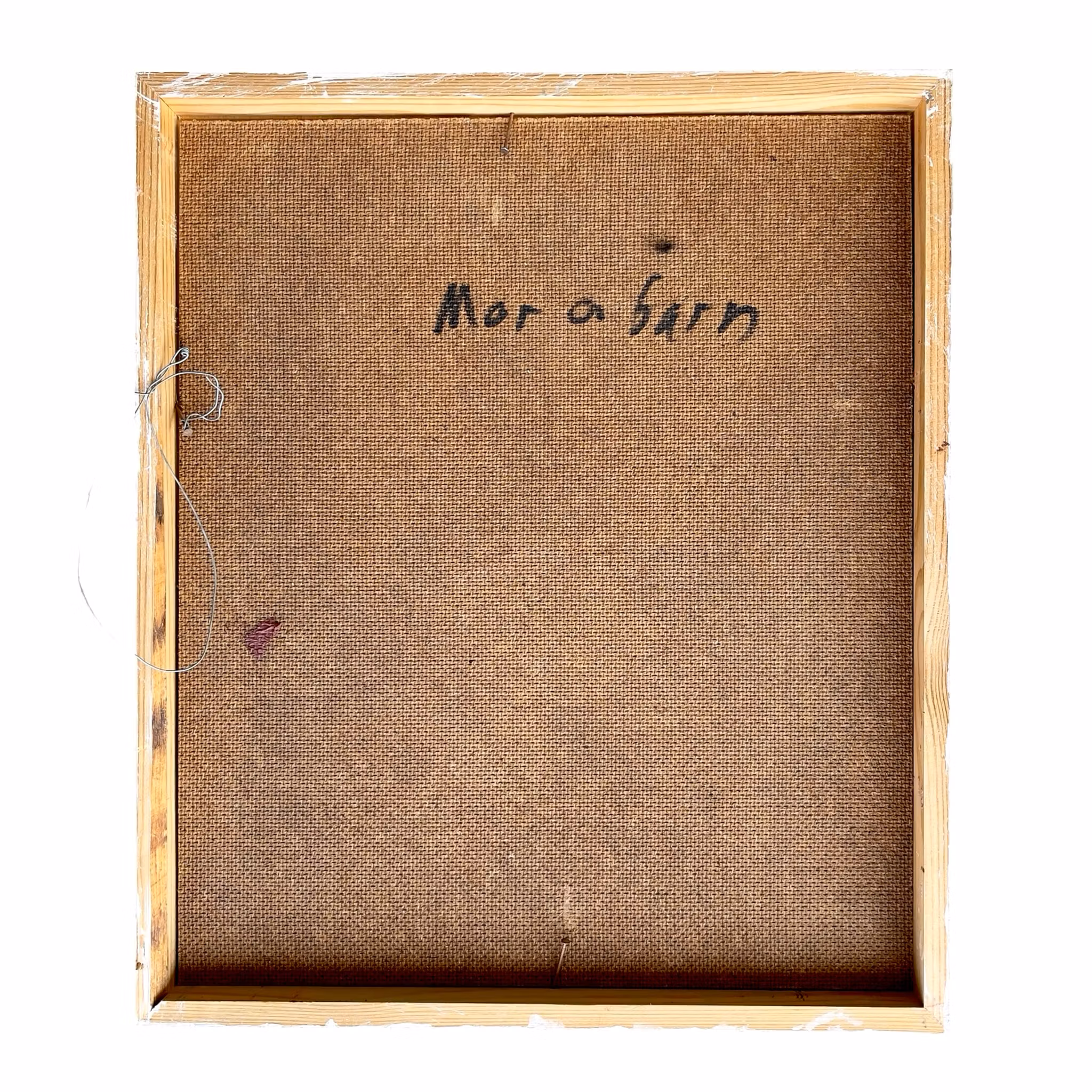 Einar Emland (1916-1994) - Mor o barn - Oljemålning på pannå
