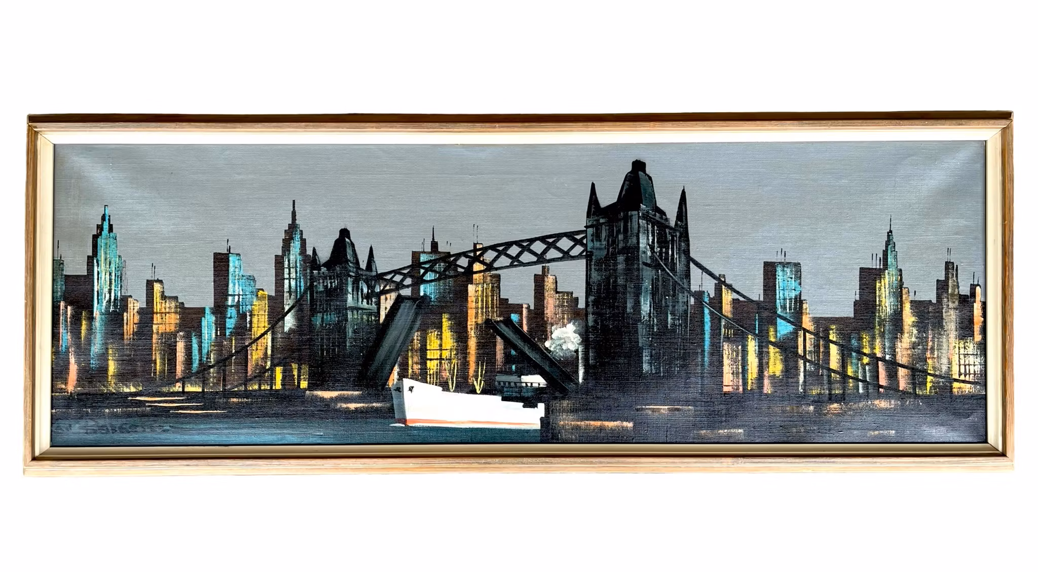 KAI BØRGESEN - Oljemålning på duk - London 1948