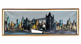 KAI BØRGESEN - Oljemålning på duk - London 1948