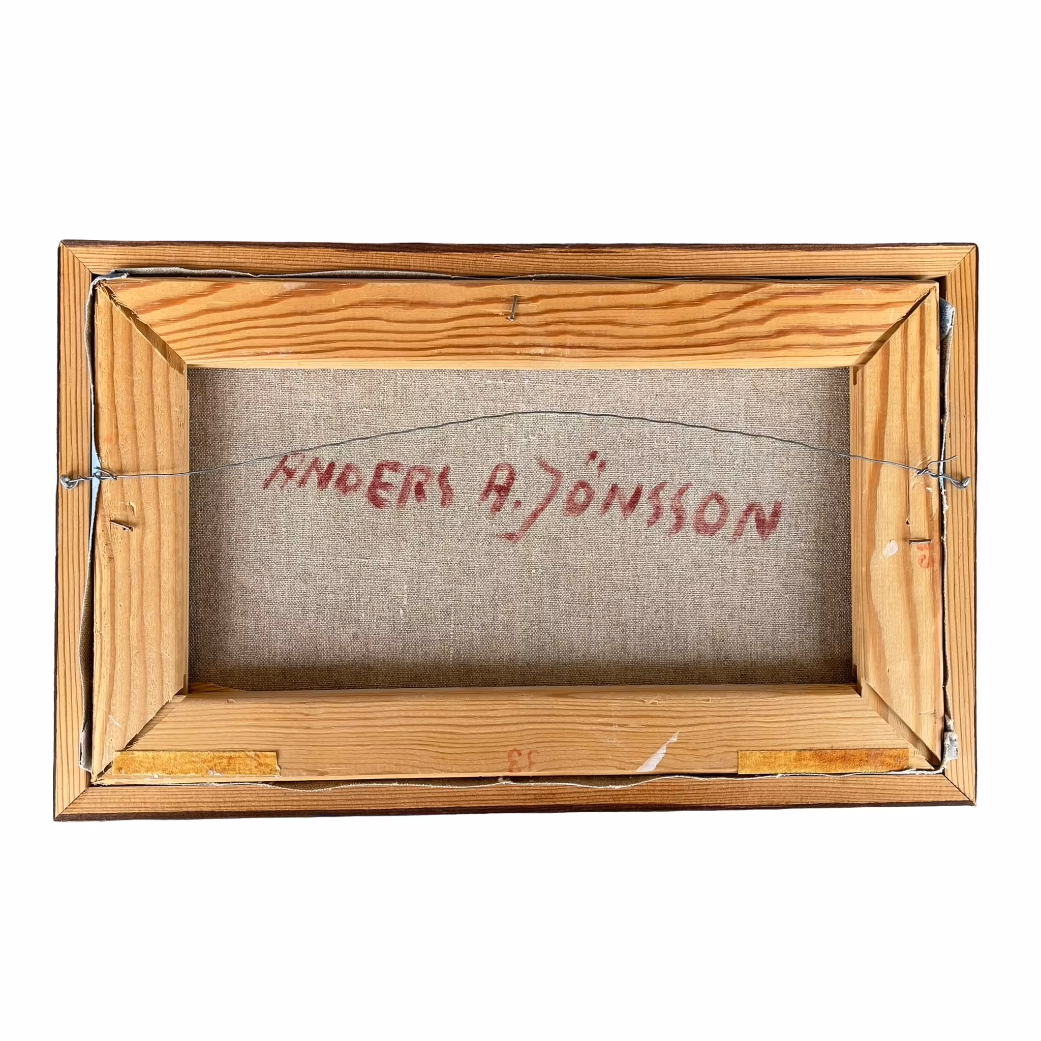 Anders A. Jönsson (1907-2002) - Måsar vid kusten - Oljemålning på duk