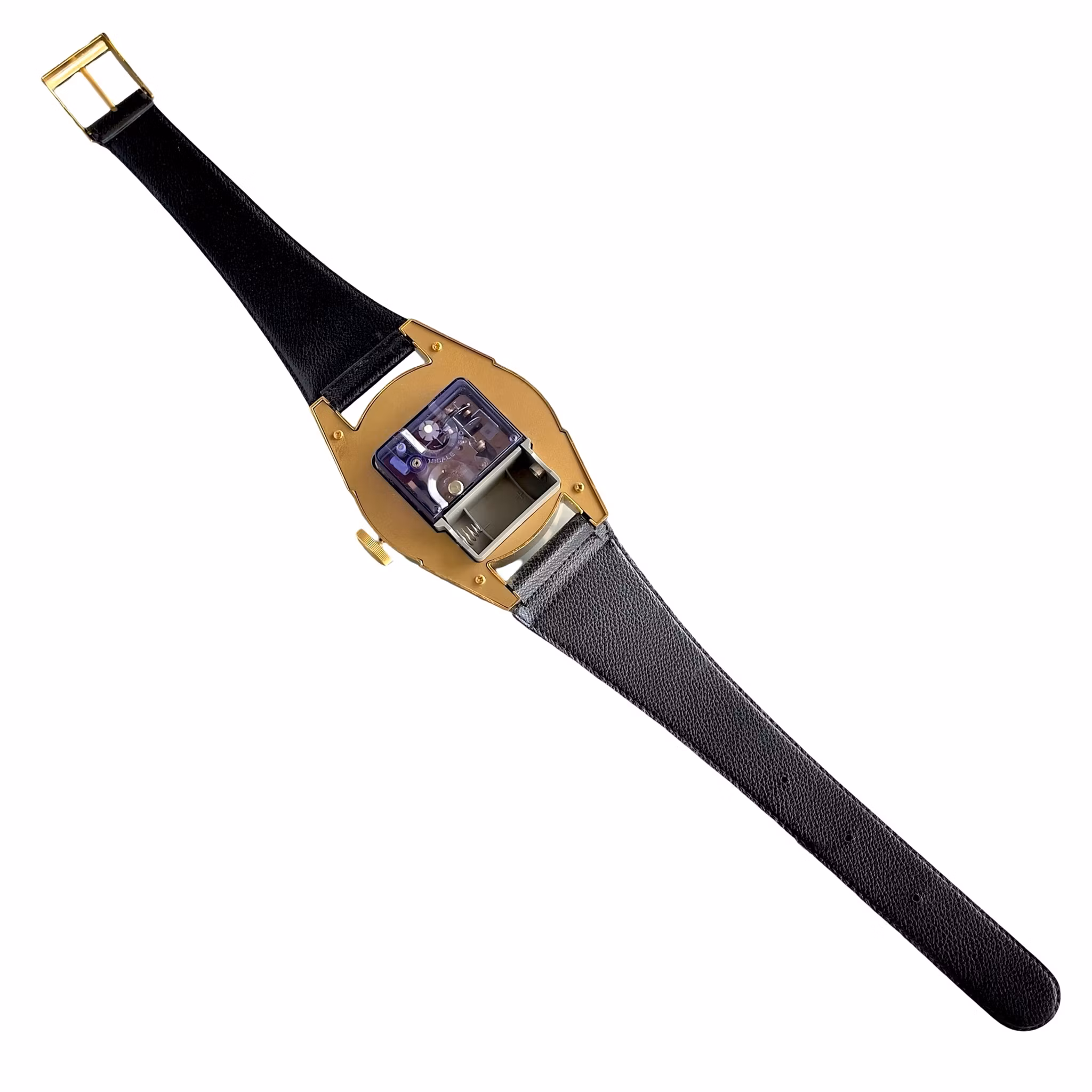 Landex Royal Craft - Ovanligt väggur i armbandsurs design, Japan