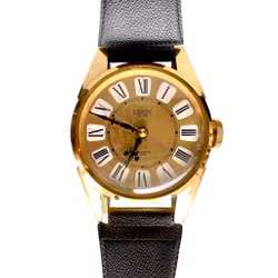 Landex Royal Craft - Uvanlig veggklokke i armbåndsurdesign, Japan