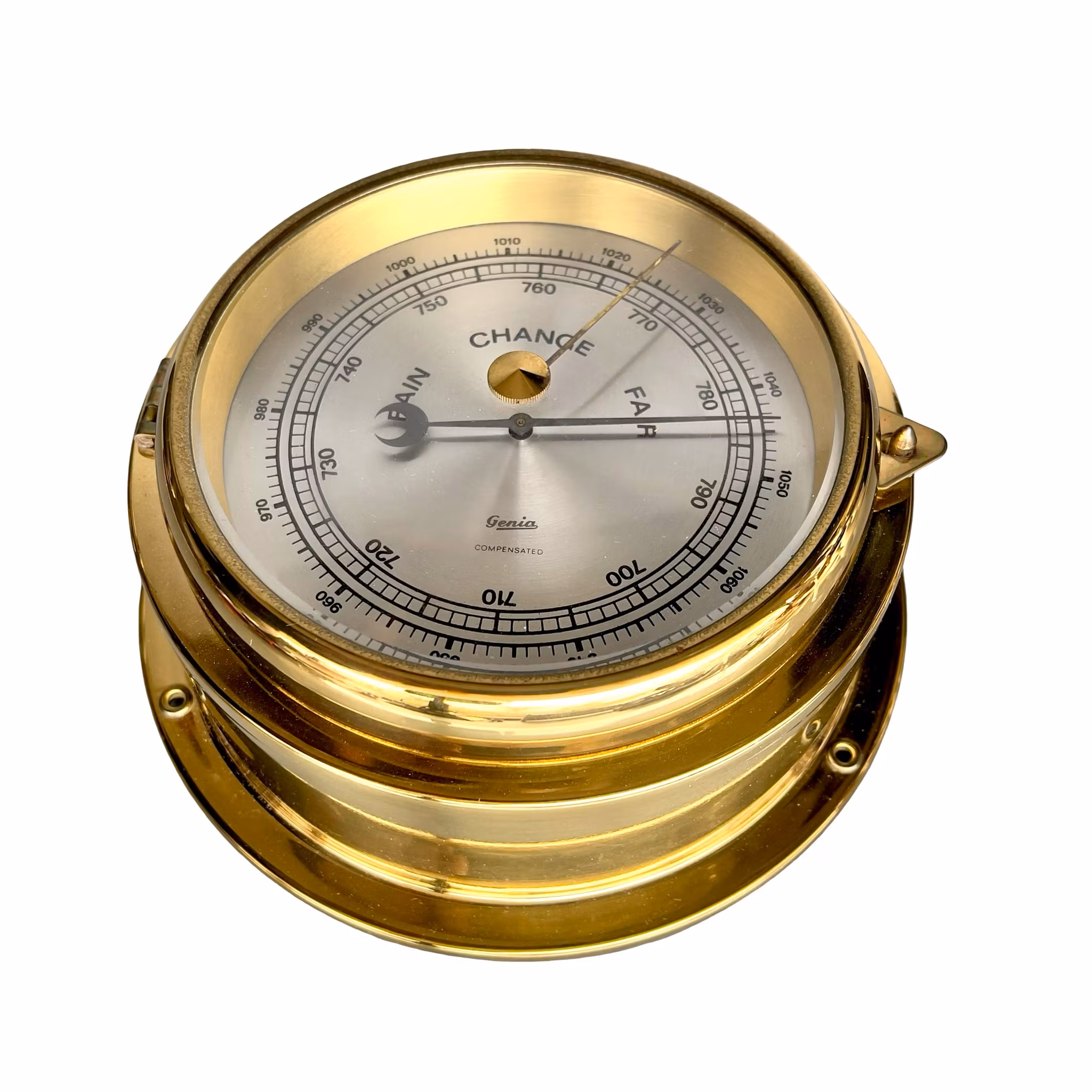 Genia Compensated - Vintage barometer i mässings design - Western Germany