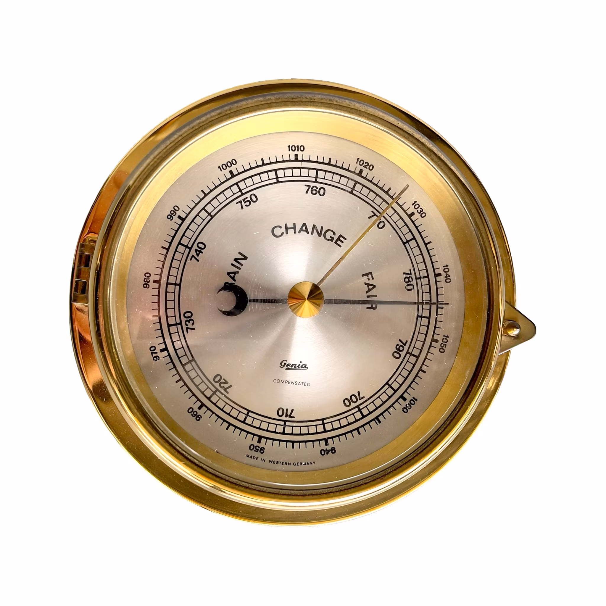 Genia Compensated - Vintage barometer i mässings design - Western Germany