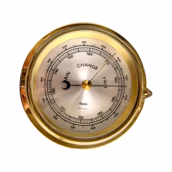 Genia Compensated - Vintage barometer i messingdesign - Vest-Tyskland
