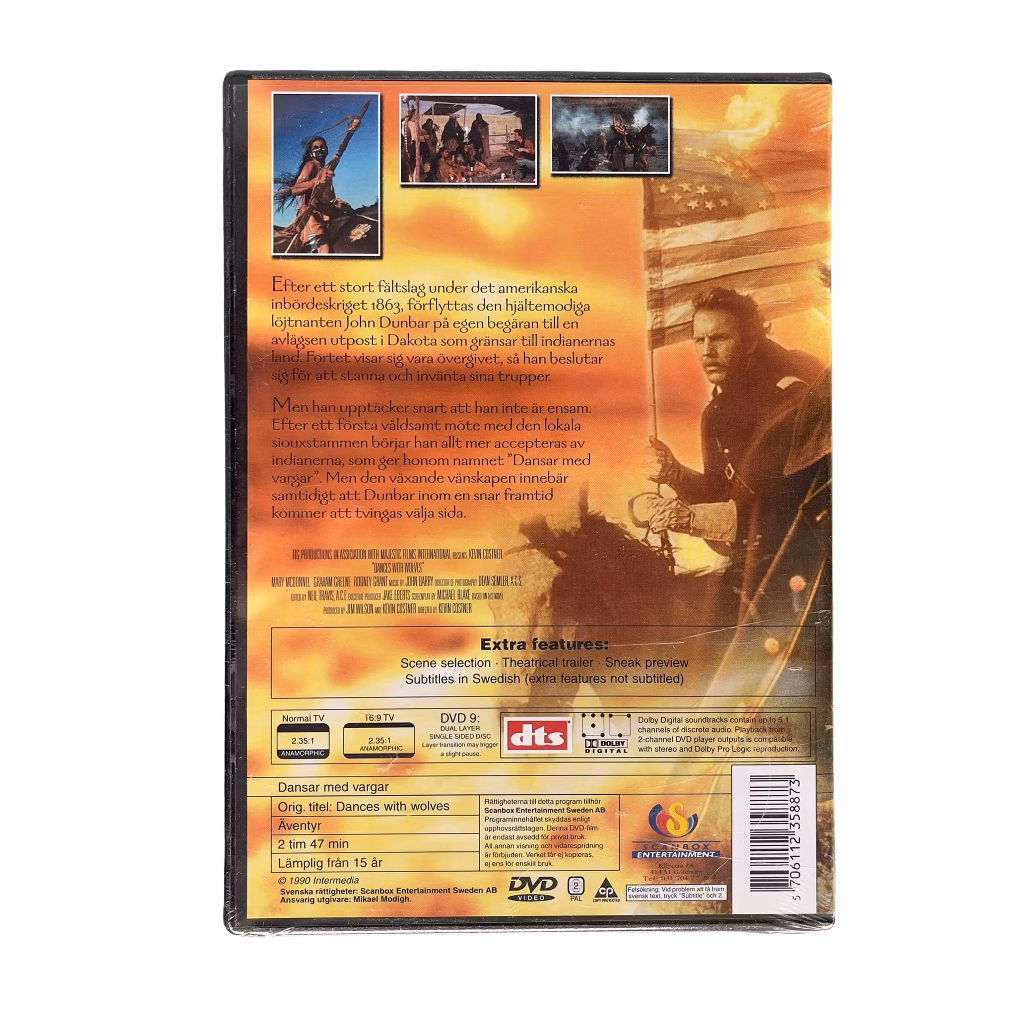 Dansar med vargar - Inplastad DVD Specialutgåva / The Original Version