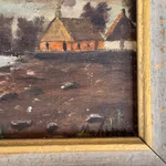 Martin Åberg (1888-1946) - Oljemålning på duik - Marint kustmotiv