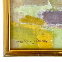 Anders A. Jönsson (1907-2002) - Oljemålning på duk - Från Blekinge Krokås