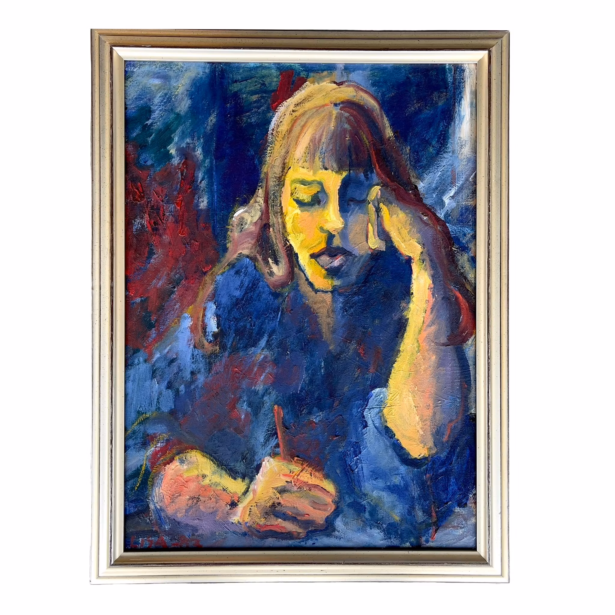 Lisa Stark - Oljemålning på duk i expressionistisk stil