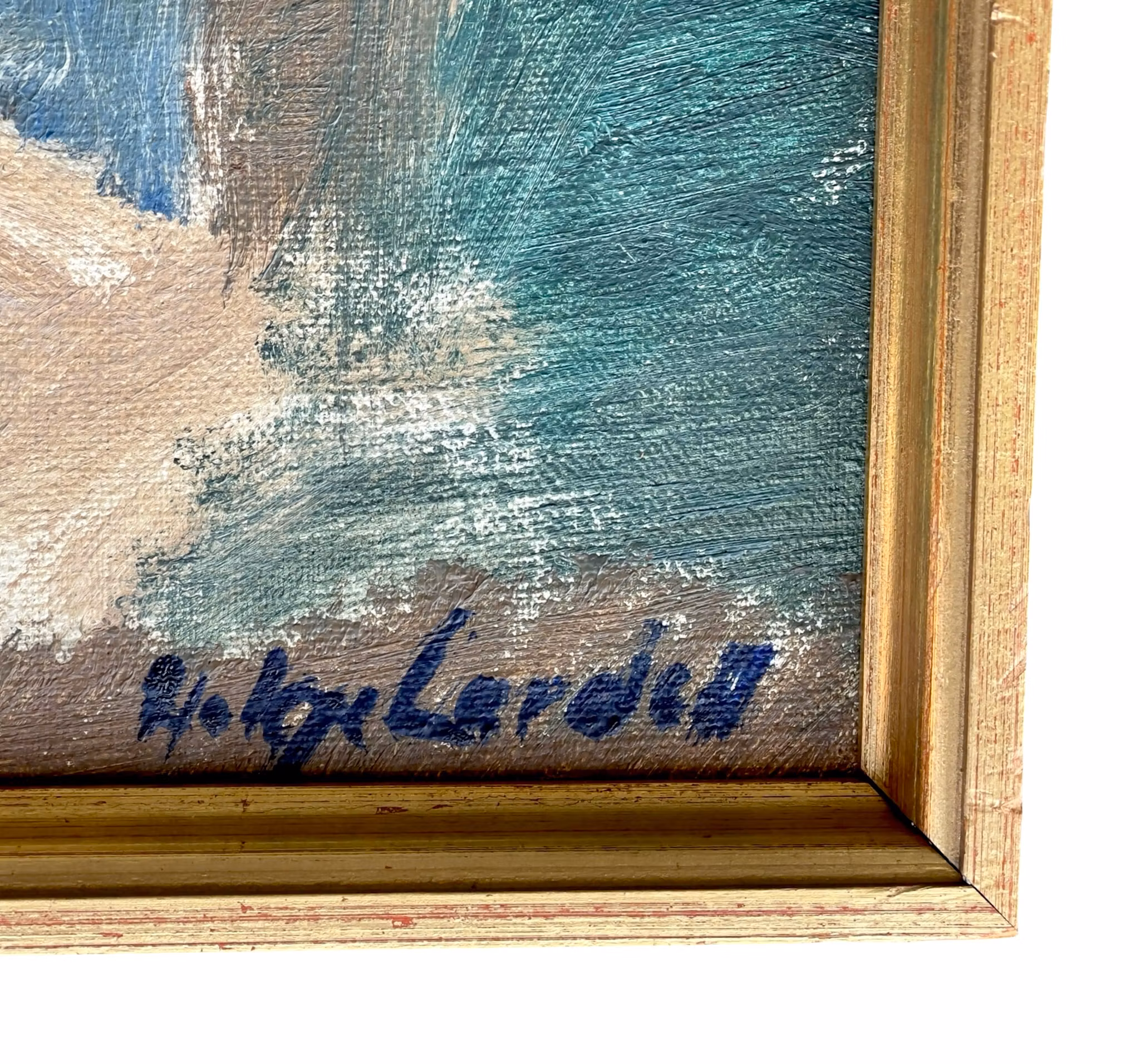 Helge Cardell (1902-1972) Oljemålning på duk - Signerad 1968