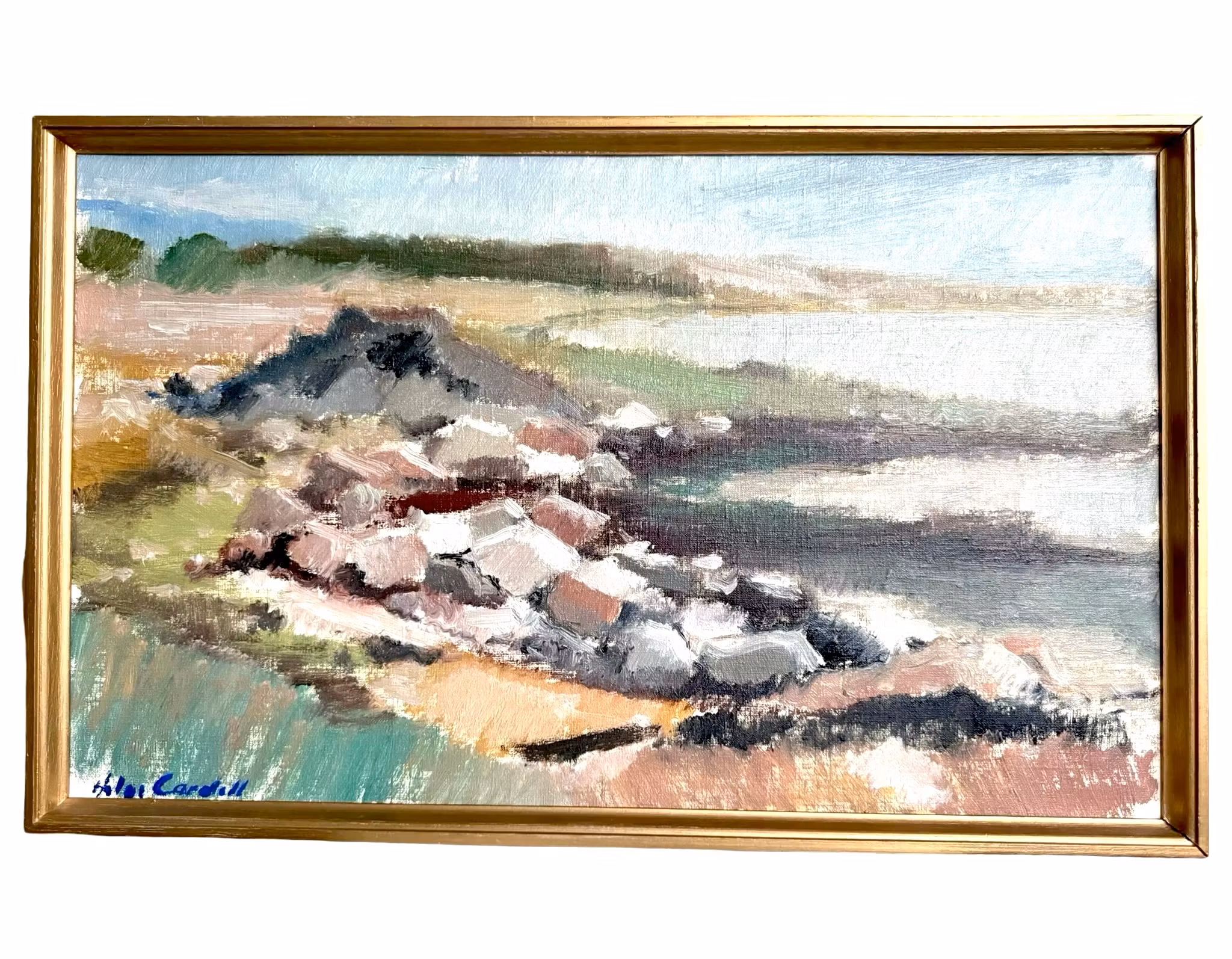 Helge Cardell (1902-1972) Oljemålning på duk - Signerad