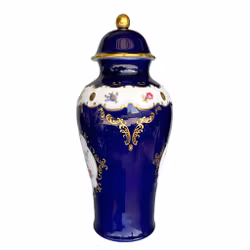 Wallendorf, Echt Kobalt lure vase in porcelain - Flower decoration - Germany