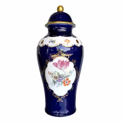 Wallendorf, Echt Kobalt lure vase in porcelain - Flower decoration - Germany