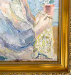 Anders A. Jönsson (1907-2002) - Oljemålning på duk - Mor - Signerad