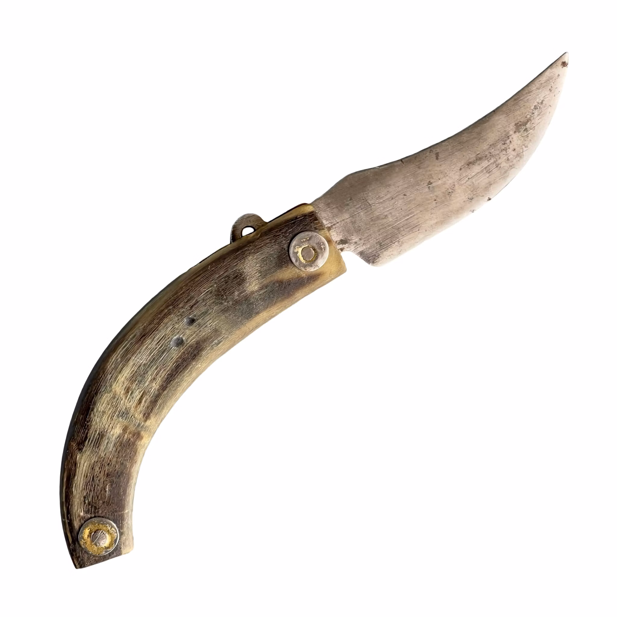 Antik Navaja stil fällkniv med hornskaft - 1800-tal