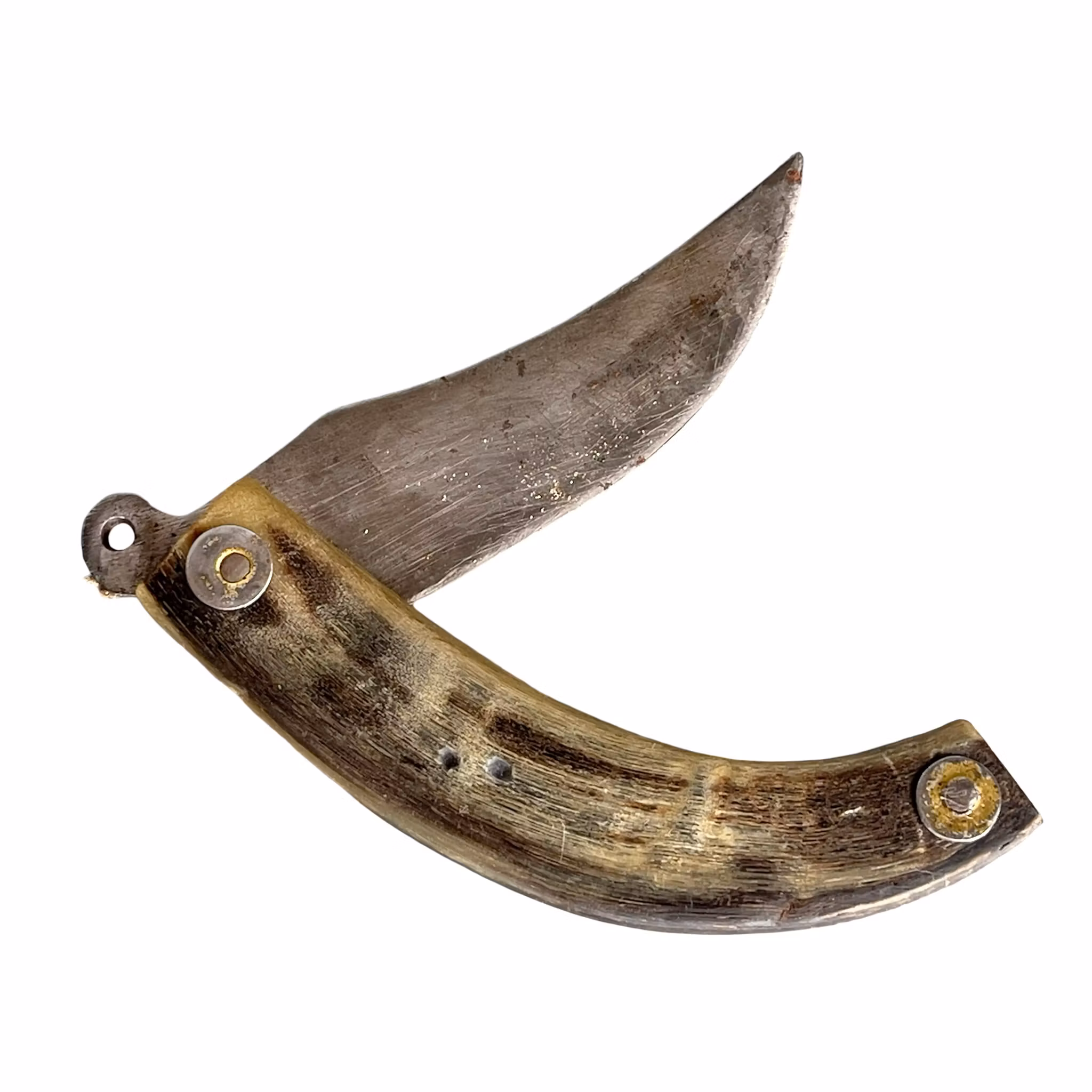 Antik Navaja stil fällkniv med hornskaft - 1800-tal
