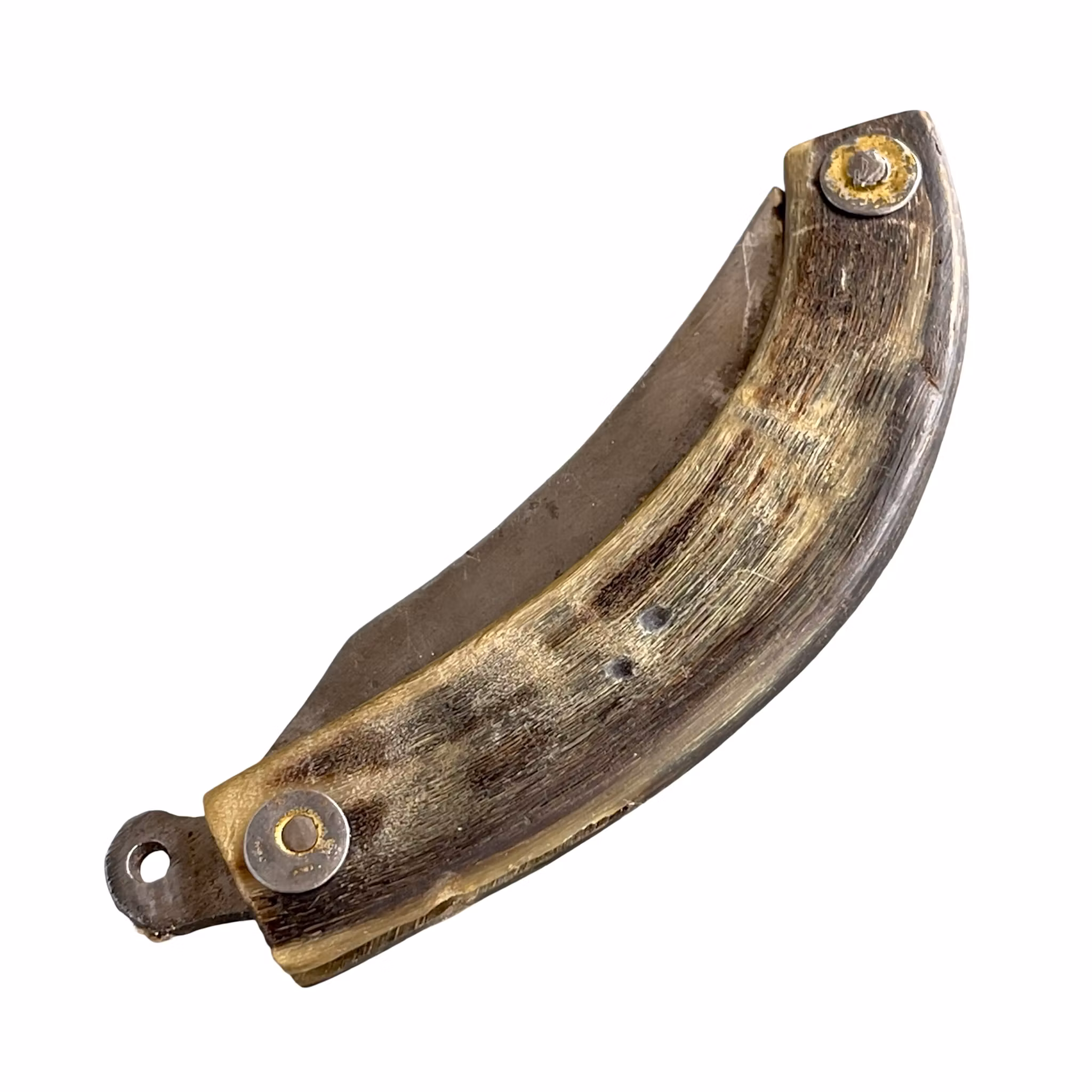 Antik Navaja stil fällkniv med hornskaft - 1800-tal