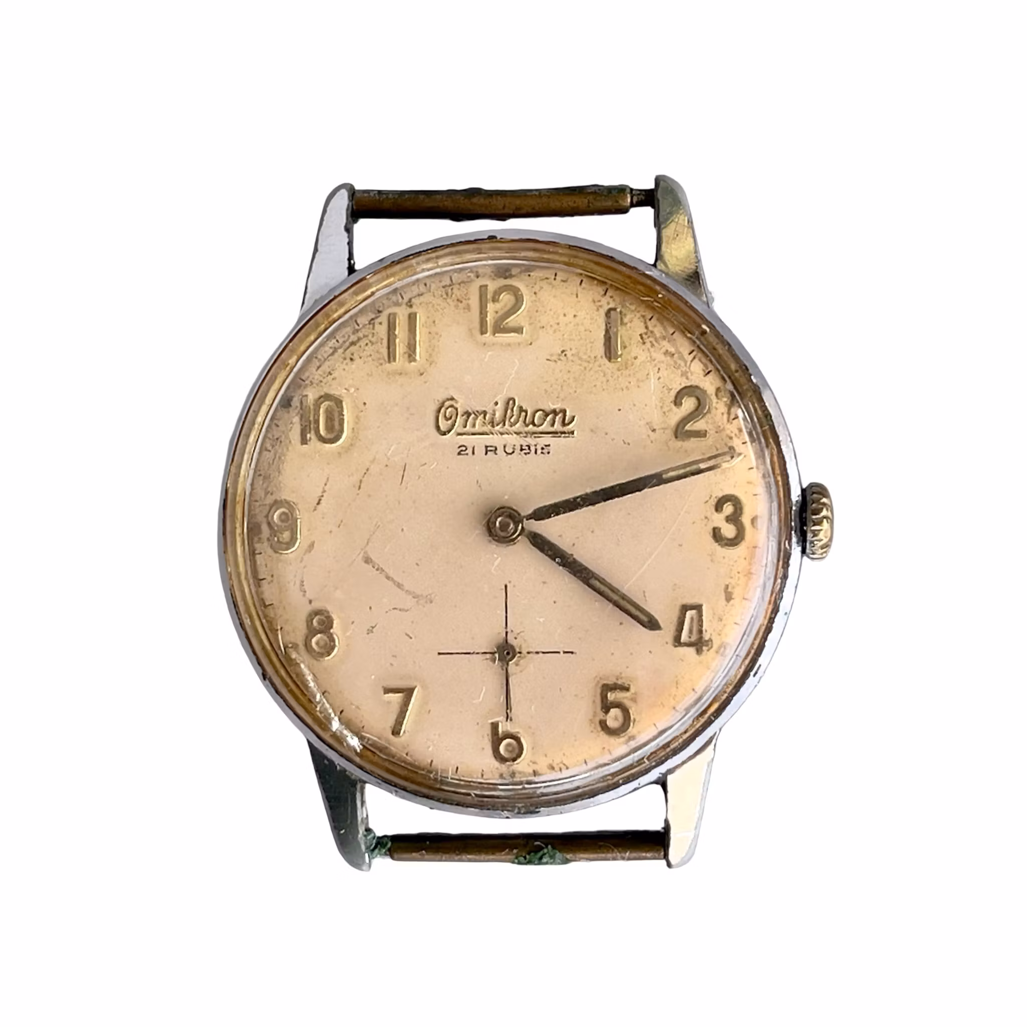 Omikron 21 Rubis - Vintage Schweiziskt armbandsur med mekaniskt urverk